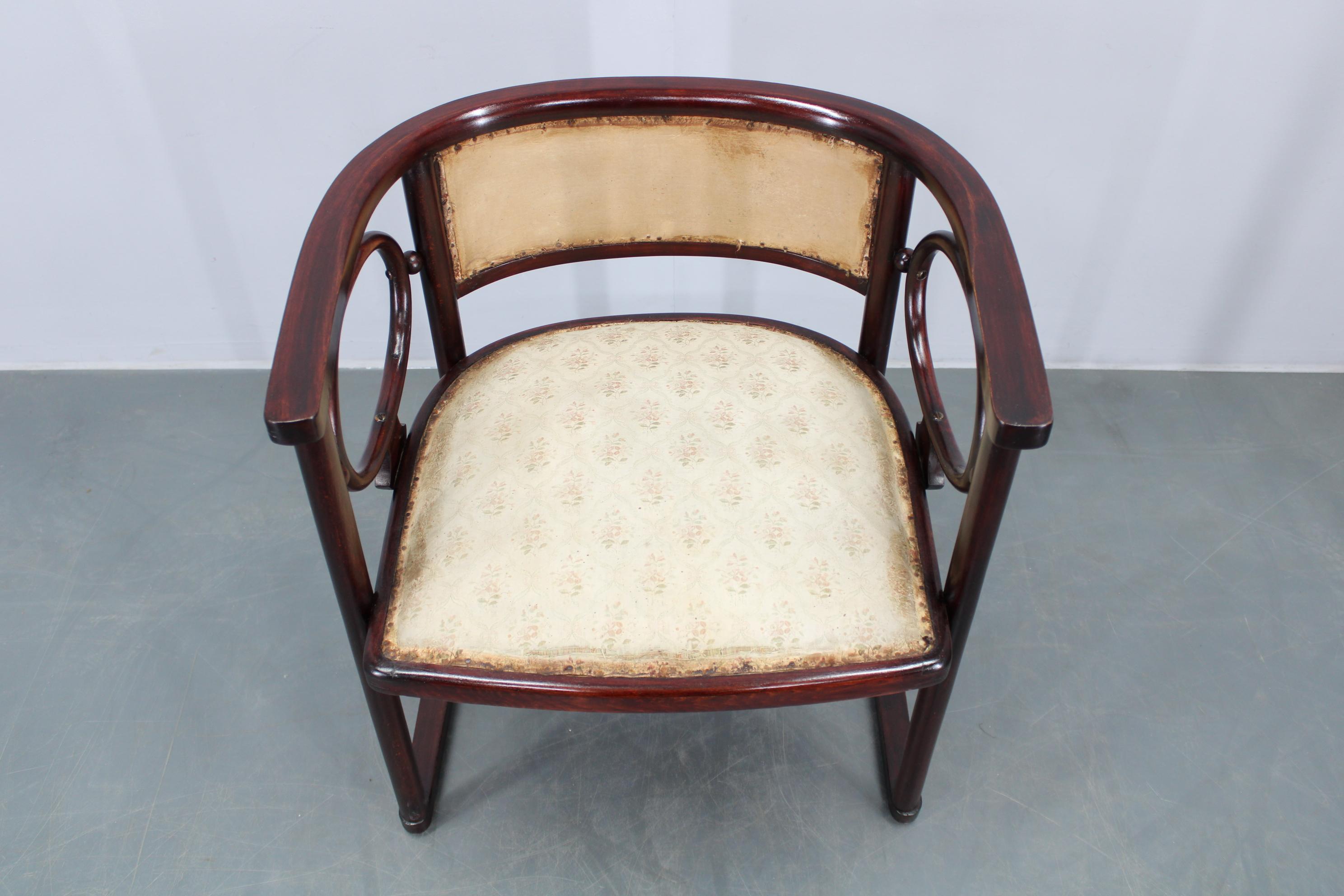 Josef Hoffmann Variación del sofá y sillón Art Nouveau 
