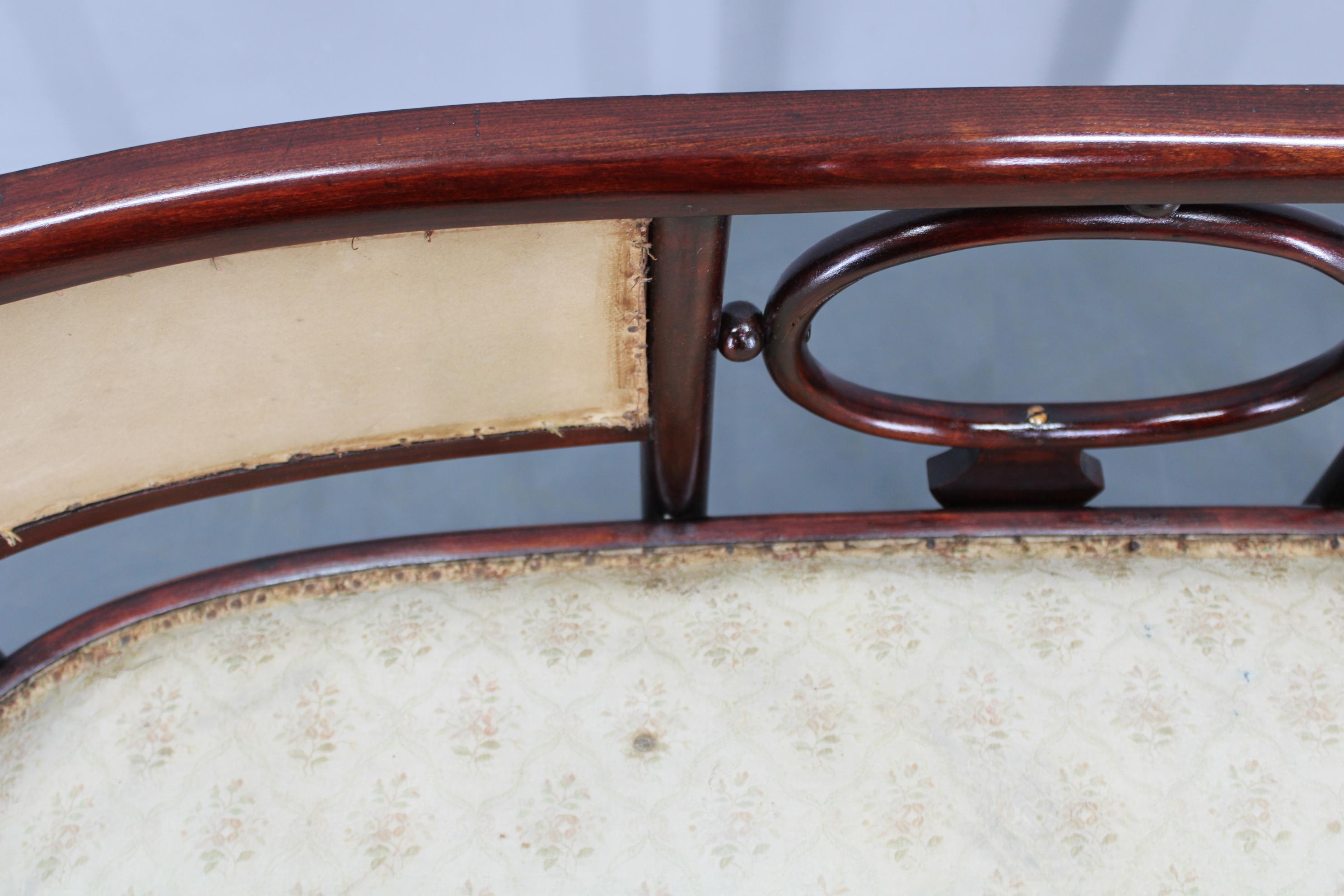 Josef Hoffmann Variación del sofá Art Nouveau 