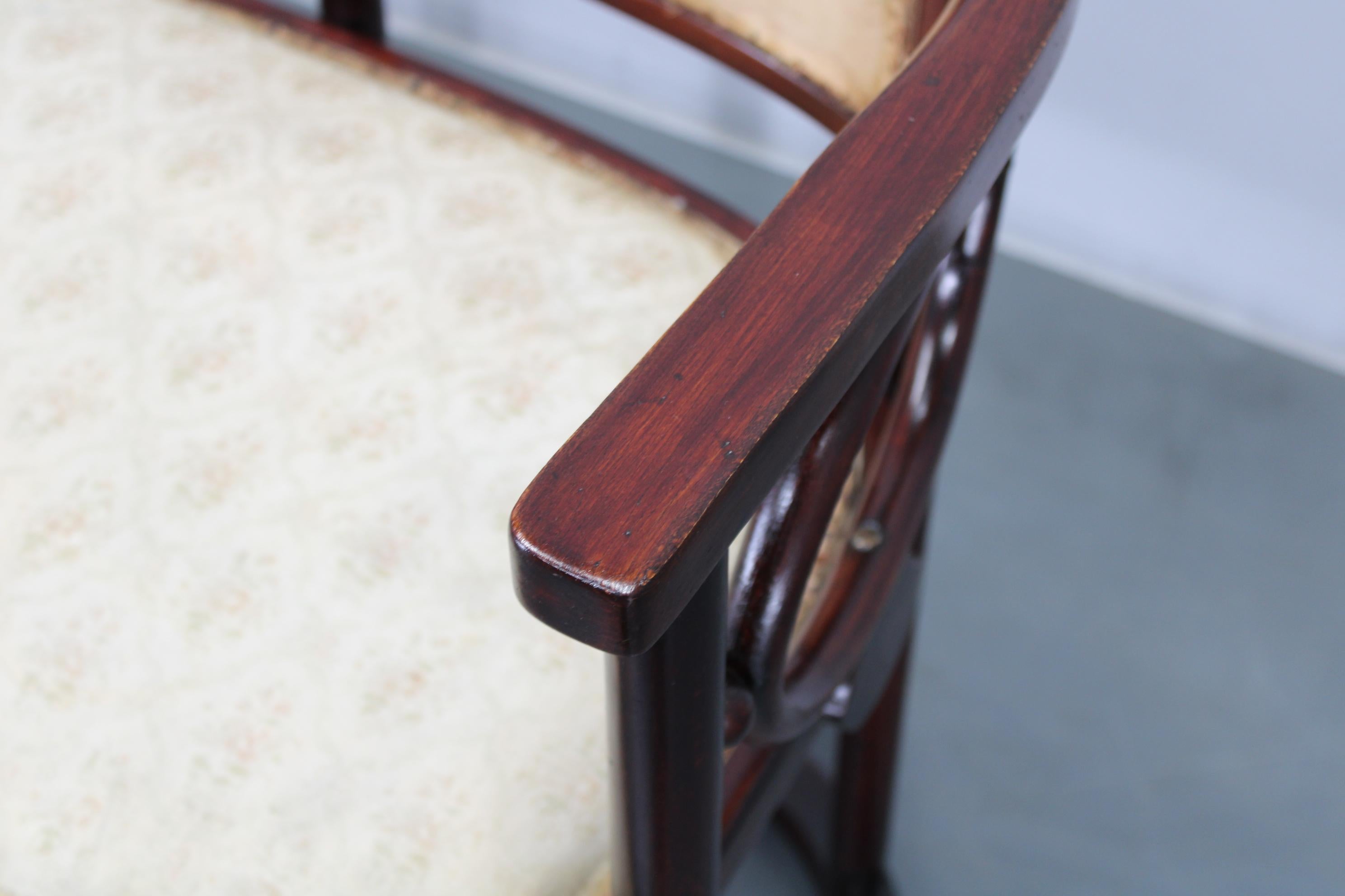 Josef Hoffmann Variación del sofá Art Nouveau 