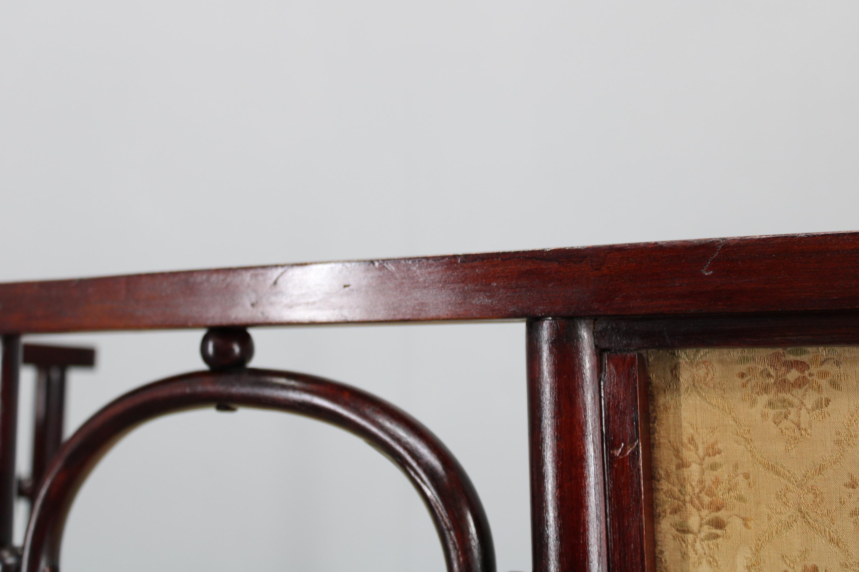 Josef Hoffmann Variación del sofá Art Nouveau 