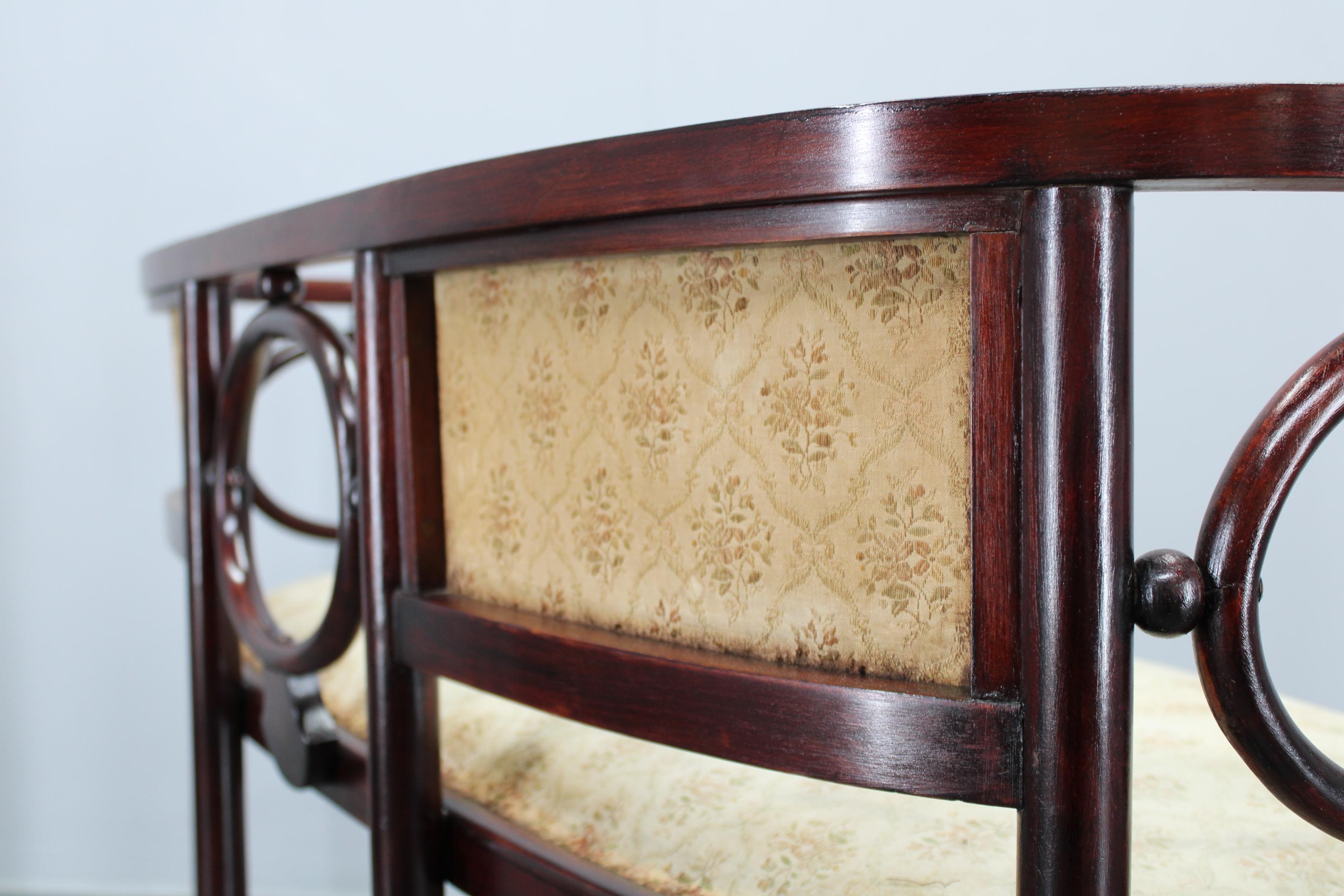 Josef Hoffmann Variación del sofá Art Nouveau 