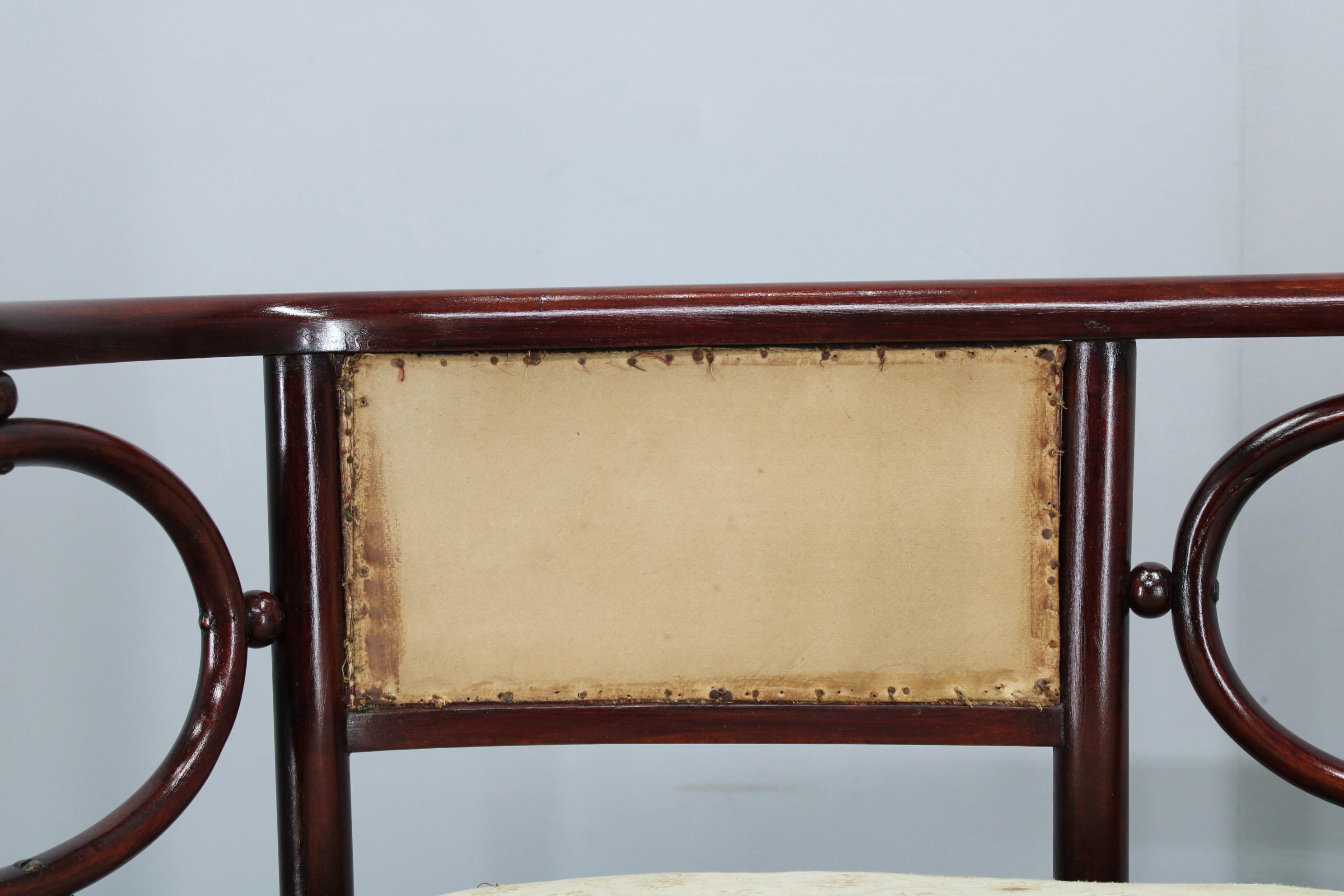 Josef Hoffmann Variación del sofá Art Nouveau 