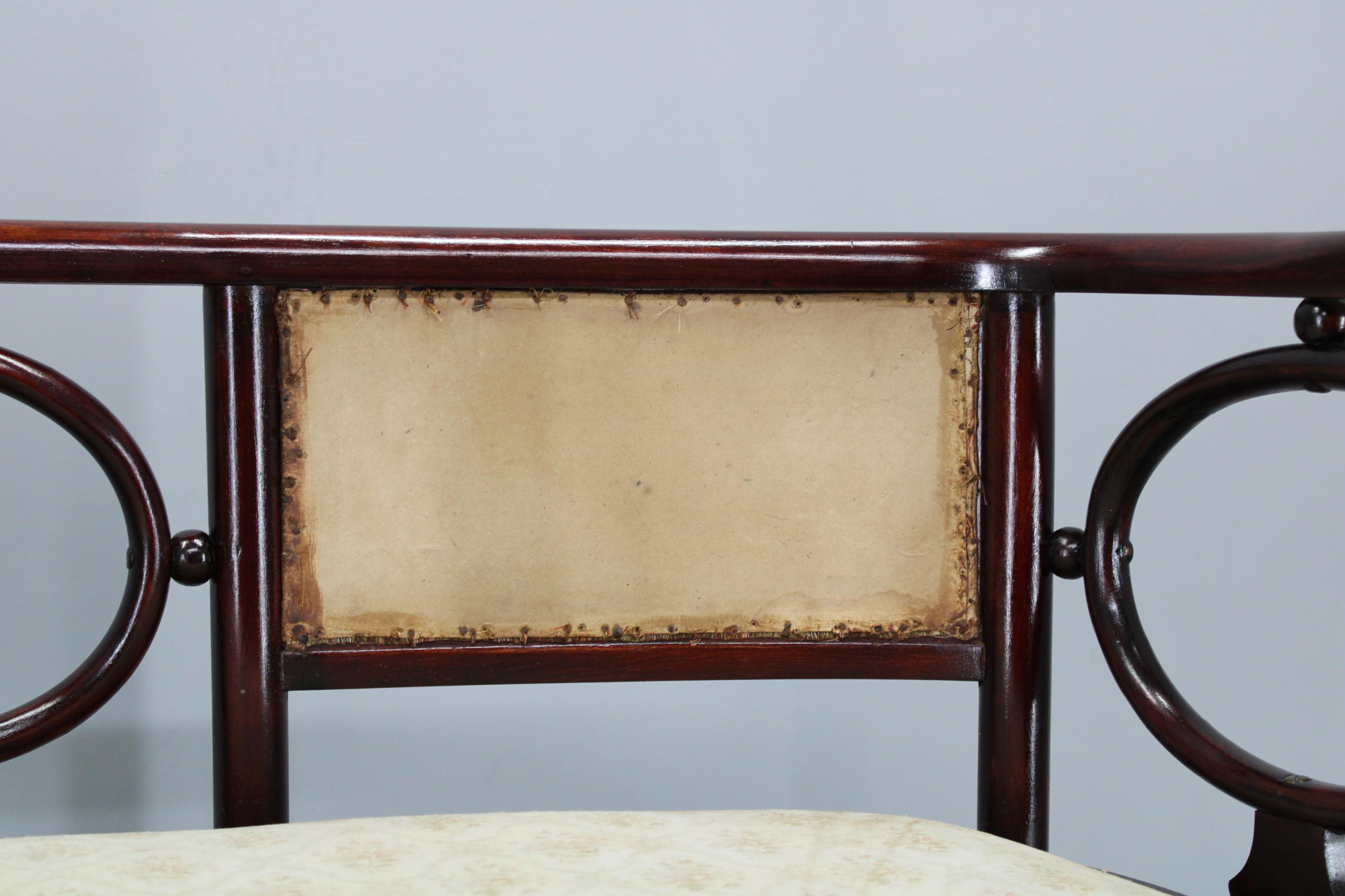 Josef Hoffmann Variación del sofá Art Nouveau 