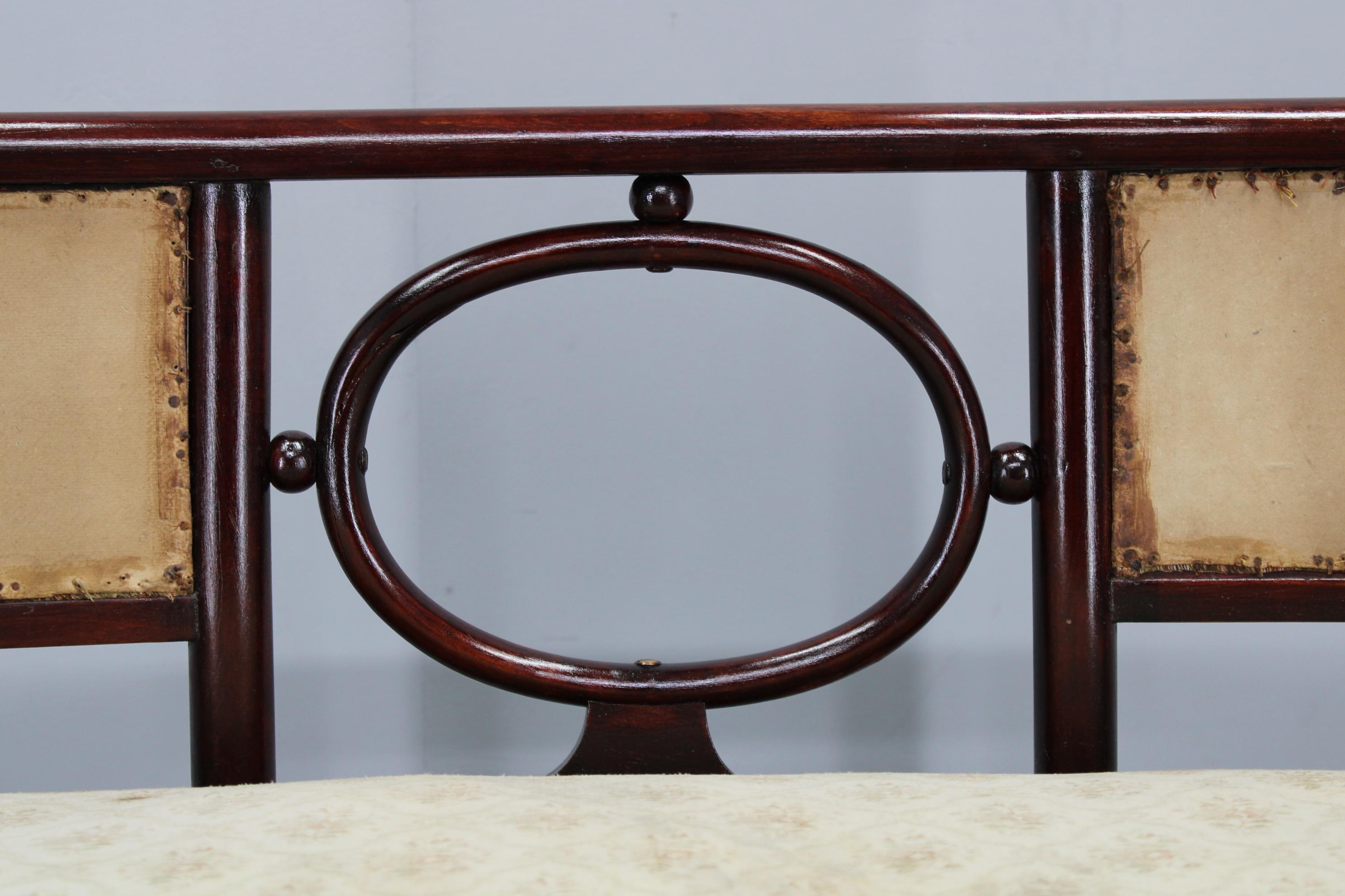 Josef Hoffmann Variación del sofá Art Nouveau 