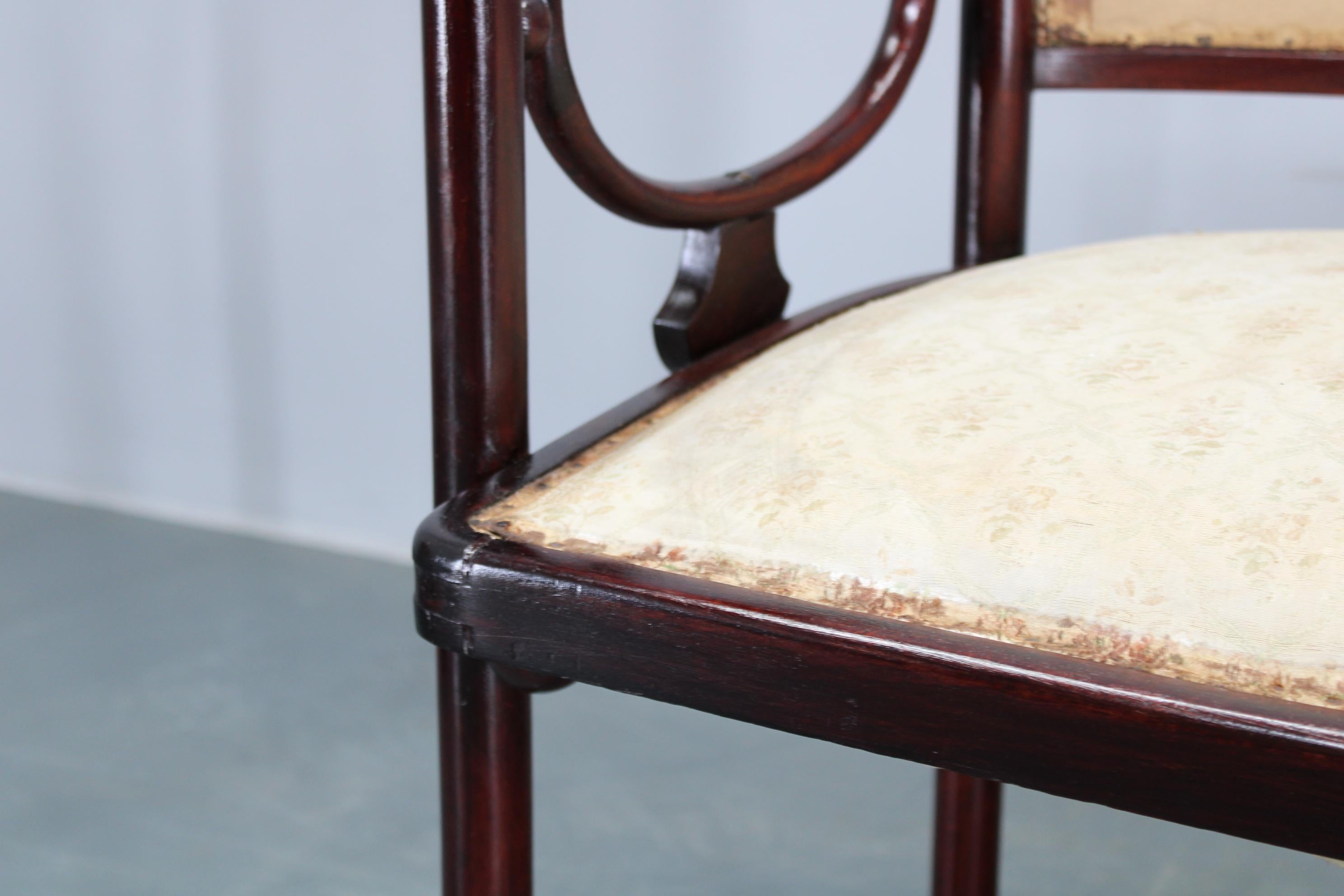 Josef Hoffmann Variación del sofá Art Nouveau 
