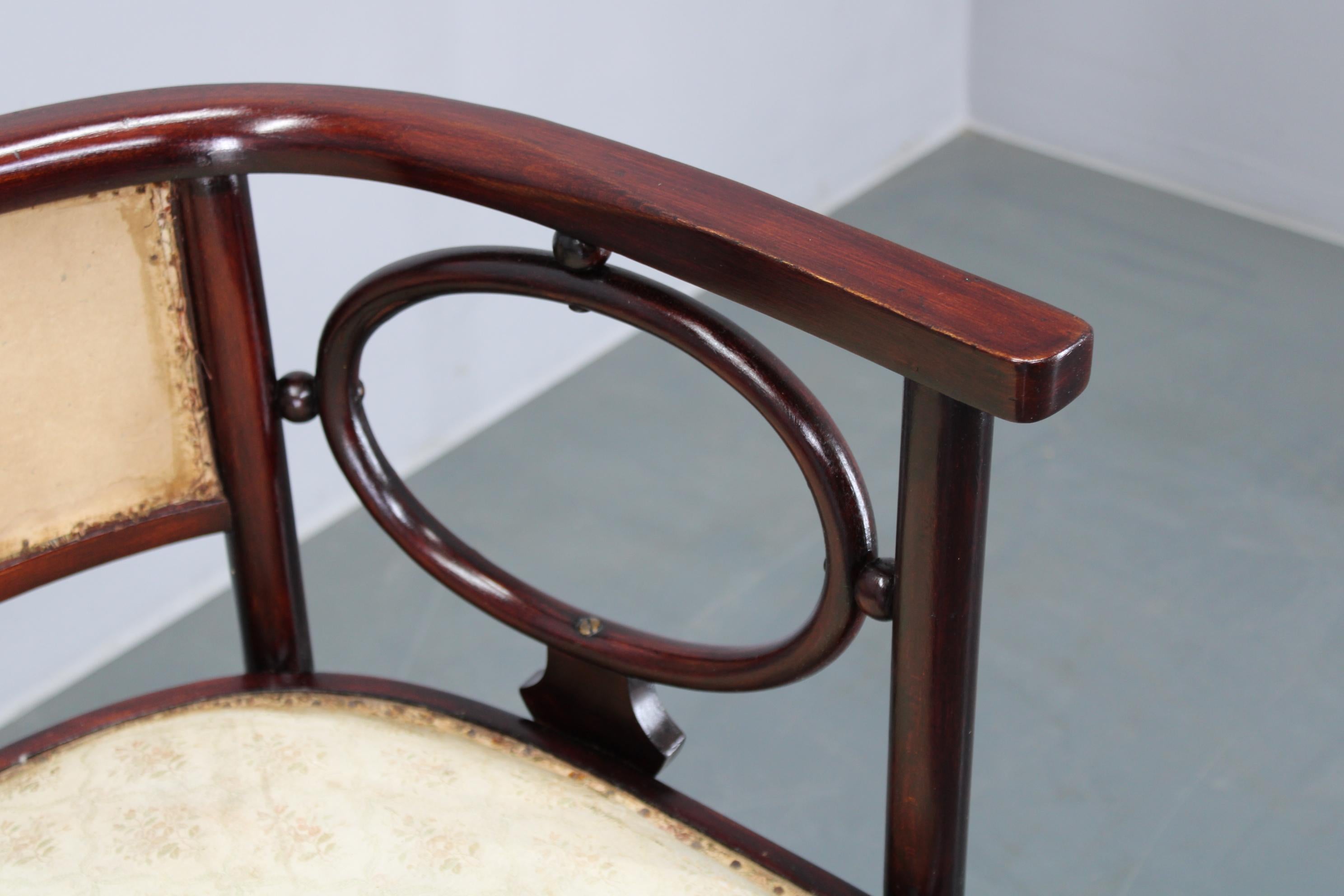 Josef Hoffmann Variación del sofá Art Nouveau 
