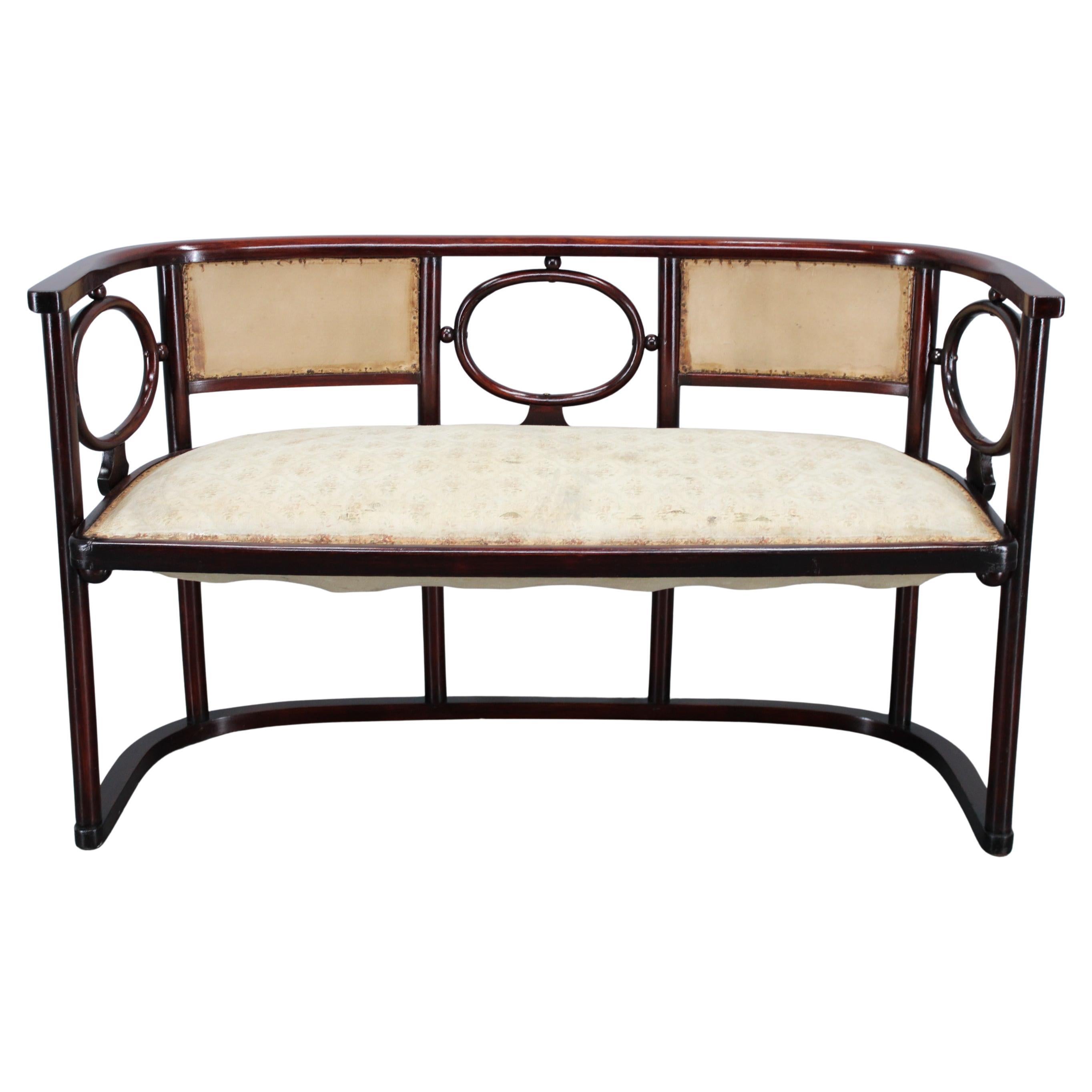 Variation de canapé Fledermaus de Josef Hoffmann de style Art nouveau par Fischel