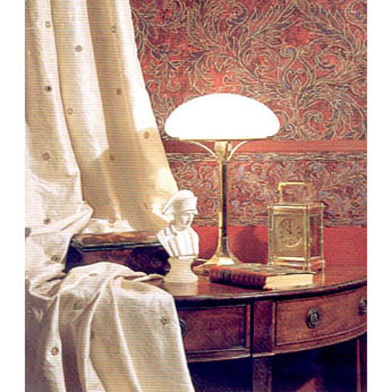 Wiener Jugendstil-Tischlampe aus Opalglas und Messing von Josef Hoffmann, Neuausgabe im Zustand „Neu“ im Angebot in Vienna, AT