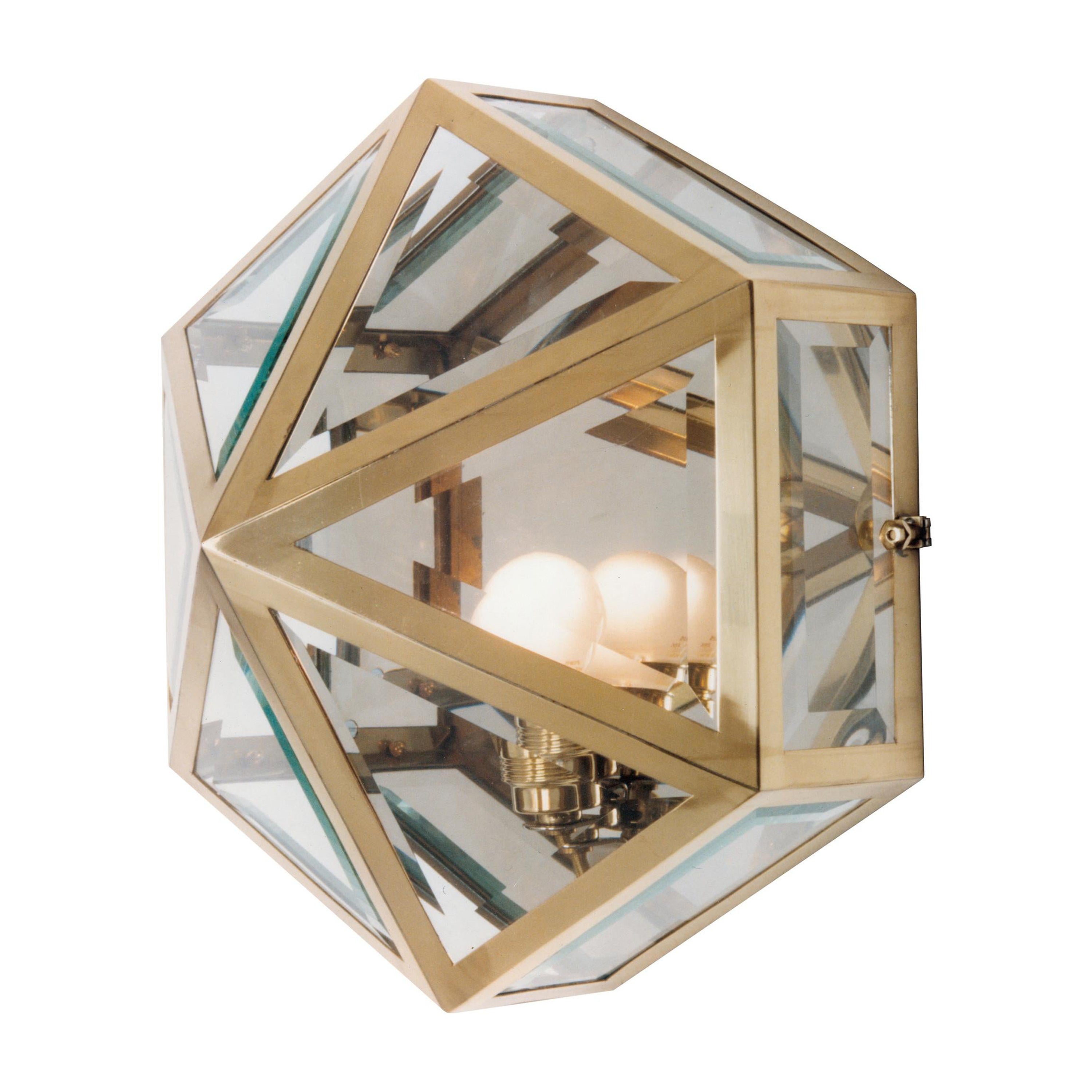 Josef Hoffmann Villa Henneberg Jugendstil Wall or Ceiling Light, Re-Edition