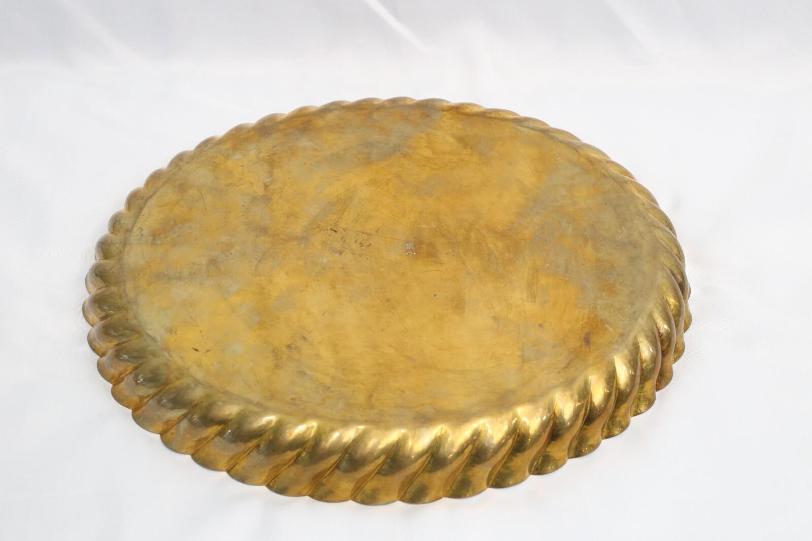Josef Hoffmann Weiner Werkstatte Austrian Jugendstil Brass Tray Bon état - En vente à Providence, RI