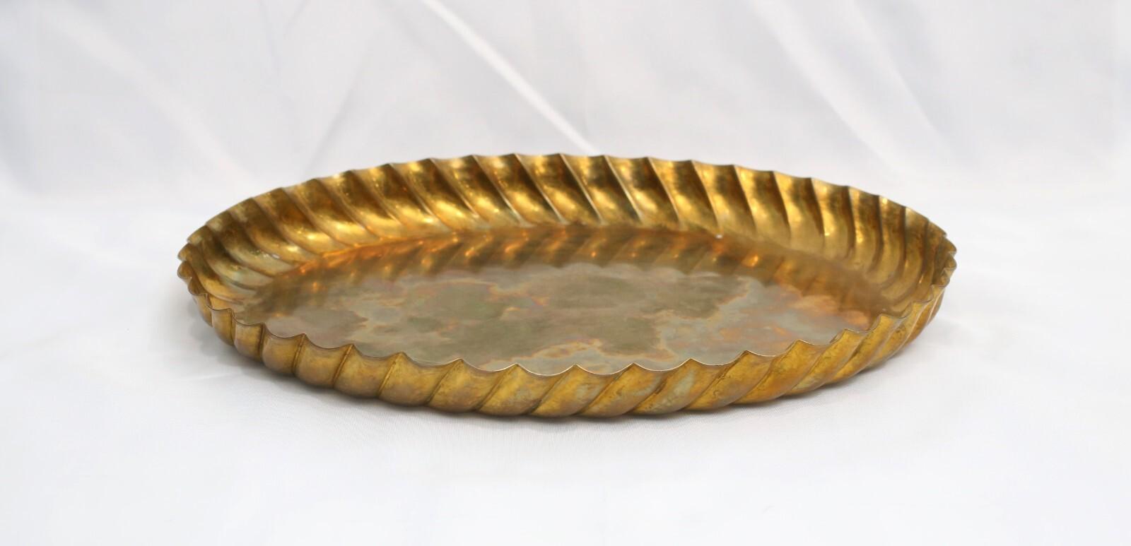 Josef Hoffmann Weiner Werkstatte Austrian Jugendstil Brass Tray en vente 1