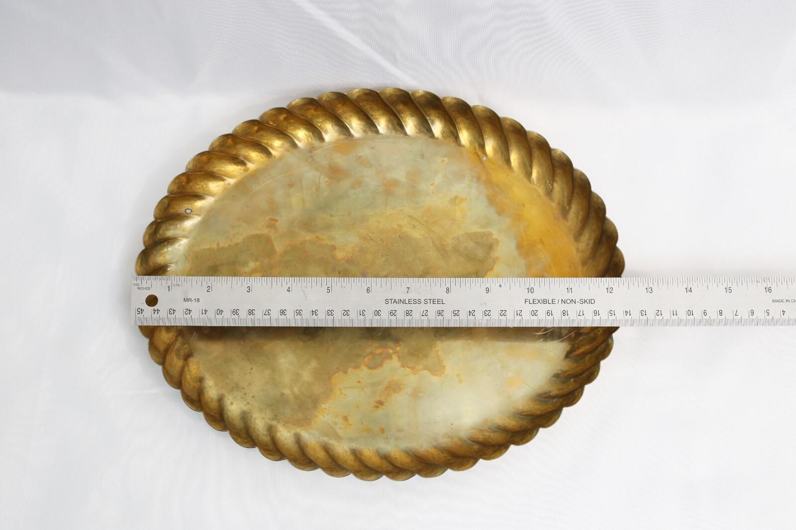Josef Hoffmann Weiner Werkstatte Austrian Jugendstil Brass Tray en vente 2