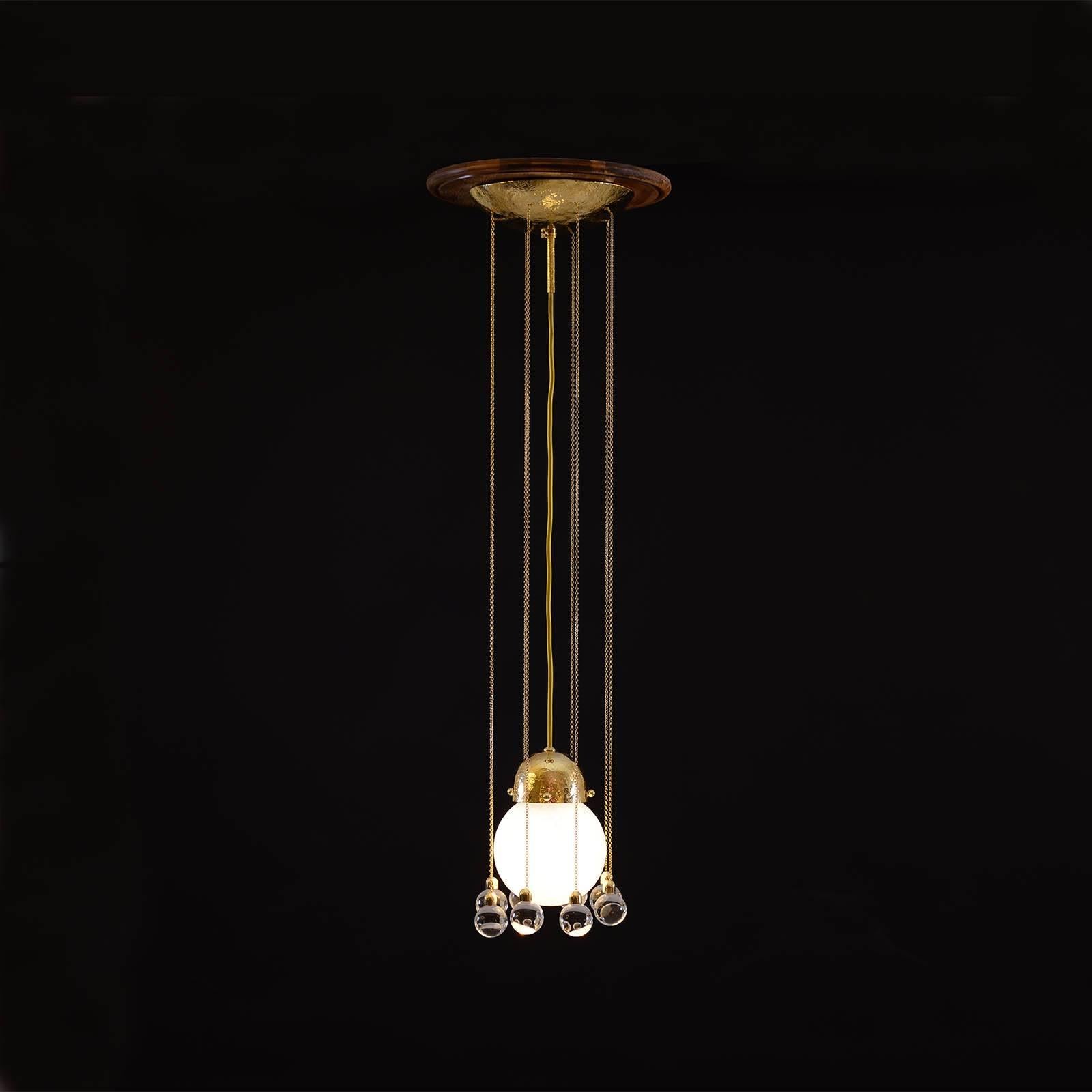 Jugendstil Josef Hoffmann & Wiener Werkstaette Ceiling Lamp, Re-Edition For Sale