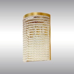 Josef Hoffmann Wiener Werkstaette Crystal Wall Light, Re-Edition