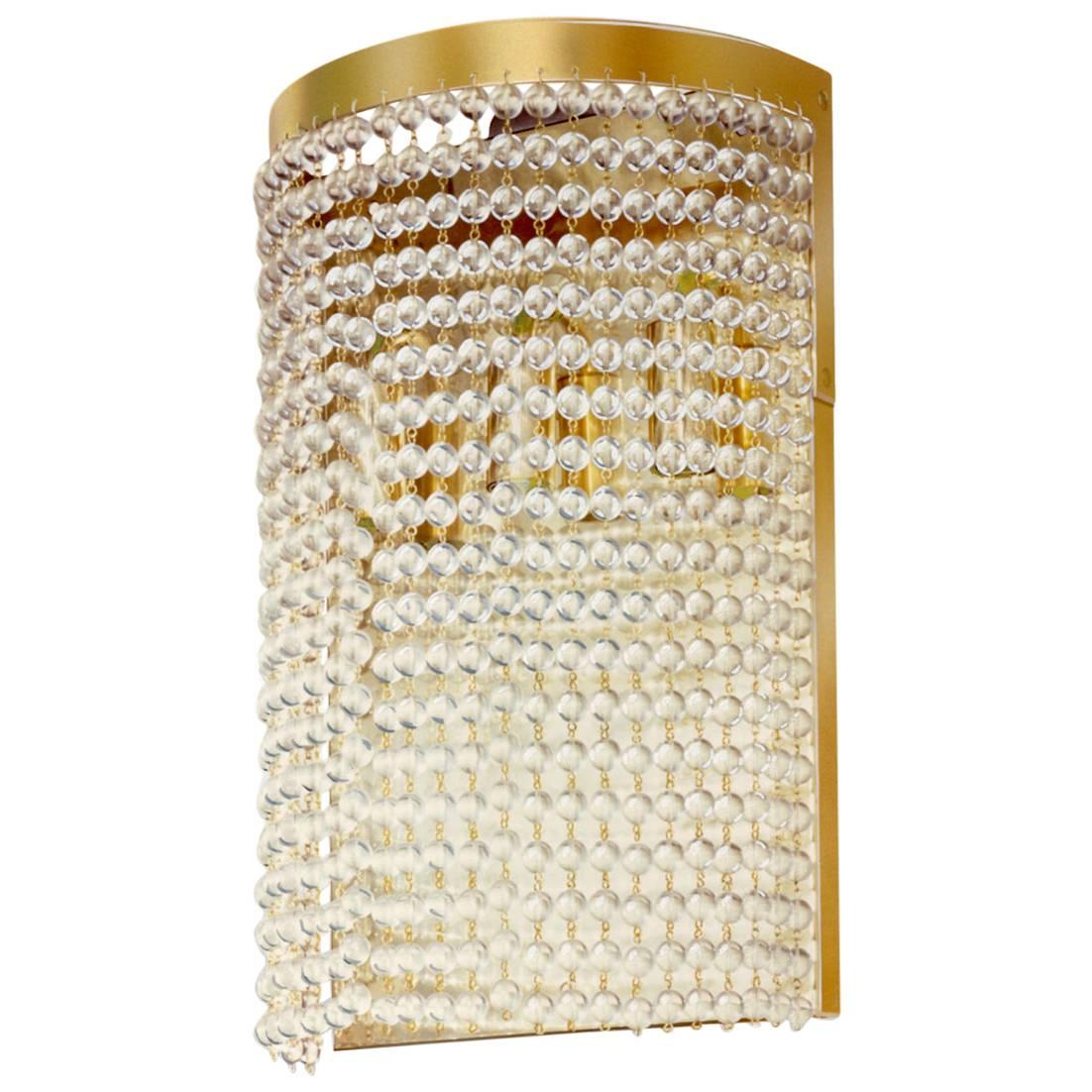 Josef Hoffmann Wiener Werkstaette-Wandleuchte aus Kristall, Neuauflage