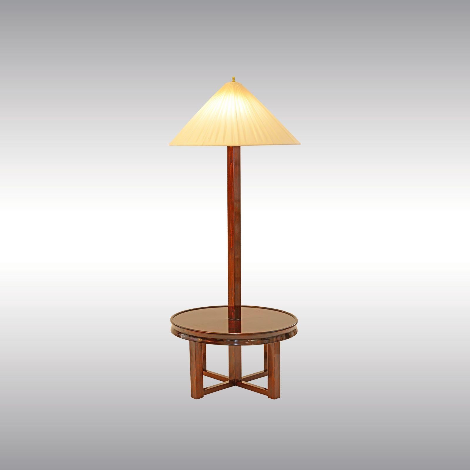 Josef Hoffmann Wiener Werkstaette Steh-Table-Lampen-Re-Edition aus Buchenholz, Re-Edition (21. Jahrhundert und zeitgenössisch) im Angebot