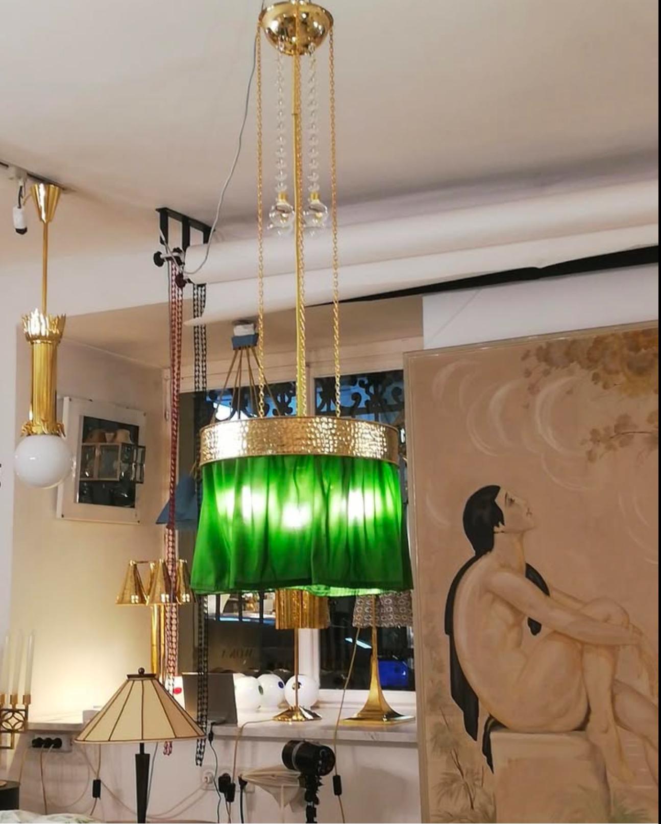 Austriaco Josef Hoffmann & Wiener Werkstaette Lampada a sospensione Lampadario, Sospensione, Riedizione in vendita