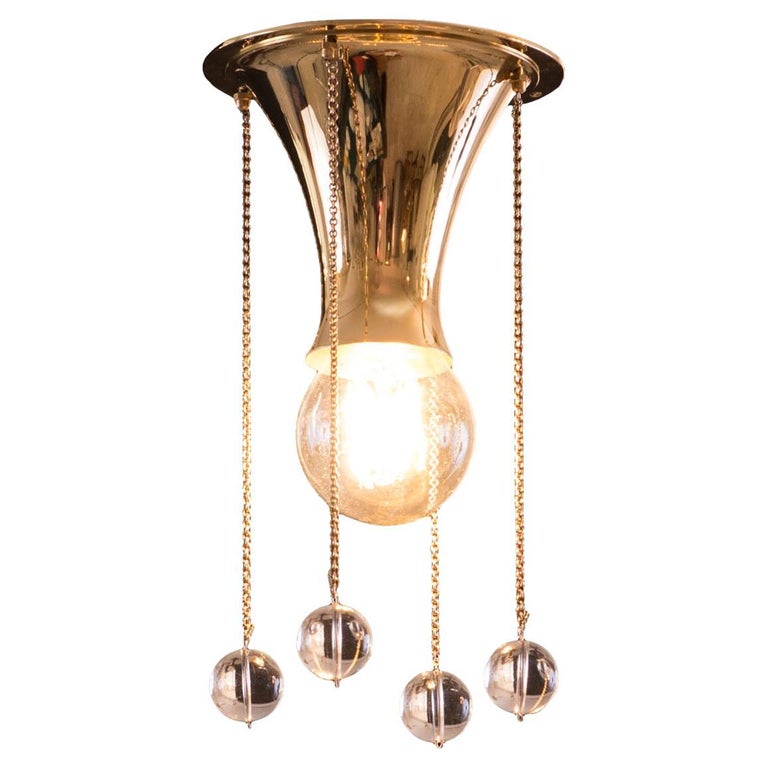 Josef Hoffmann Wiener Werkstätte Jugendstil ceiling lamp, new, originally designed early 20th century, offered by Woka Gallery