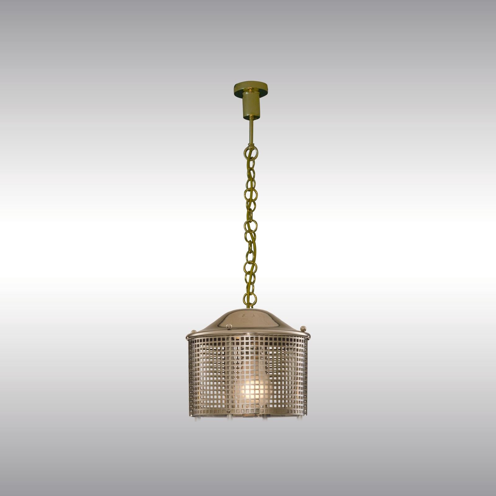 A pendant version of the very early Josef Hoffmann table lamp design

Most components according to the UL regulations, with an additional charge we will UL-list and label our fixtures.