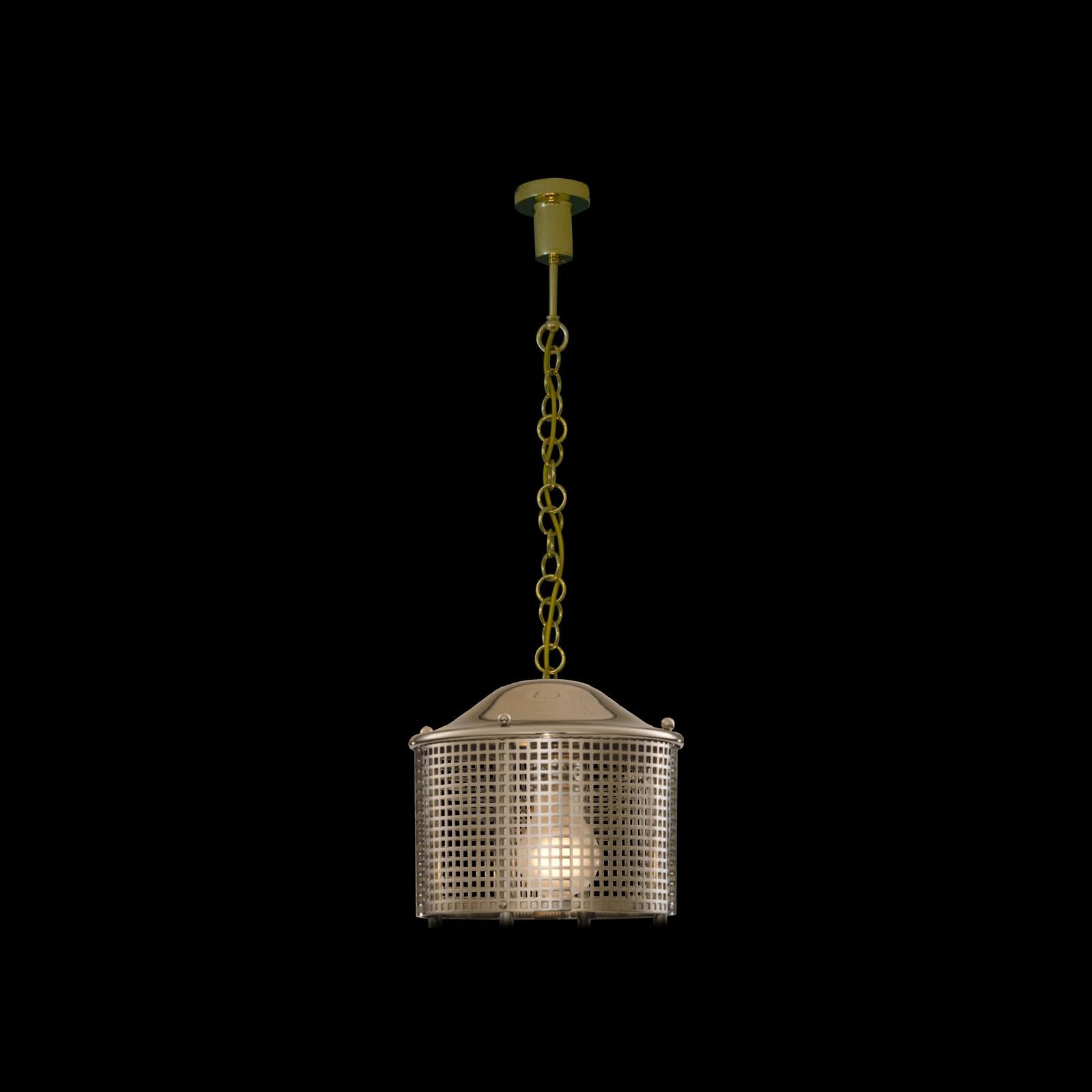 Austrian Josef Hoffmann Wiener Werkstaette Jugendstil Pendant Lantern, Re-Edition For Sale