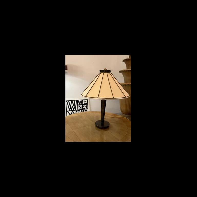 Brass Josef Hoffmann & Wiener Werkstaette Jugendstil Table Lamp Re Edition For Sale