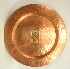 Josef Hoffmann - Wiener Werkstatte -  Art Déco  Placas de Cobre Martilladas a Mano