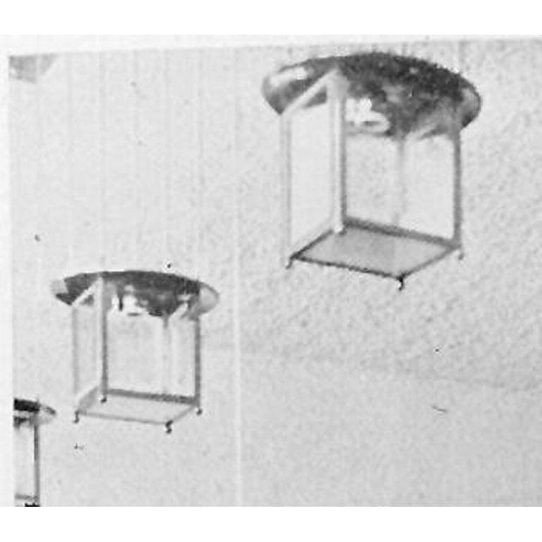 This type of lamp was used by Josef Hoffmann in his best and puristic phase, two years before the founding of the historical Wiener Werkstaette (1903) for several houses: Hohe Warte Henneberg house, Wärndorfer house and studio Mautner Markhof

 All