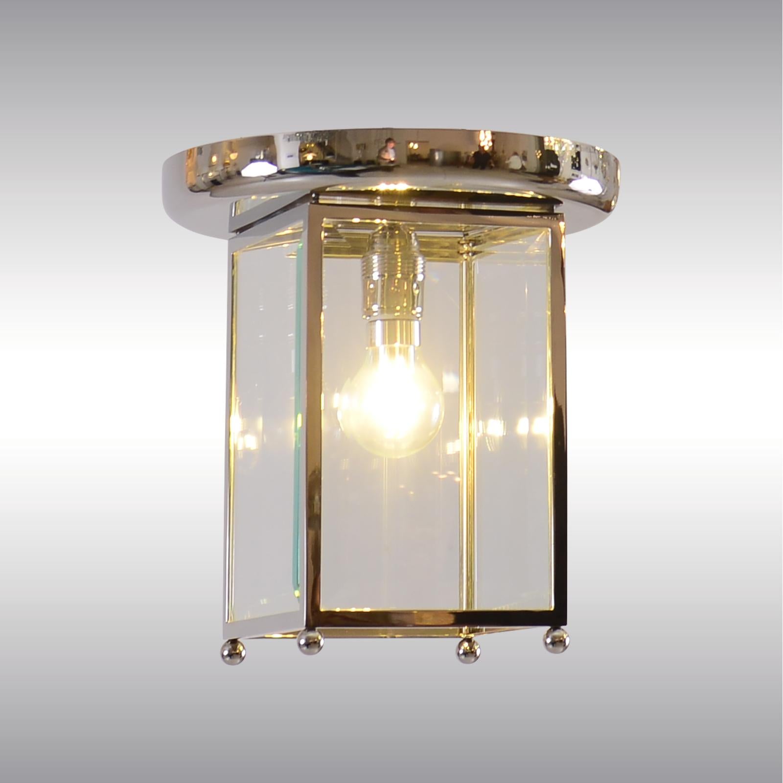 Austrian Josef Hoffmann Wiener Werkstätte Flush Mount Jugendstil Lamp Re-Edition For Sale