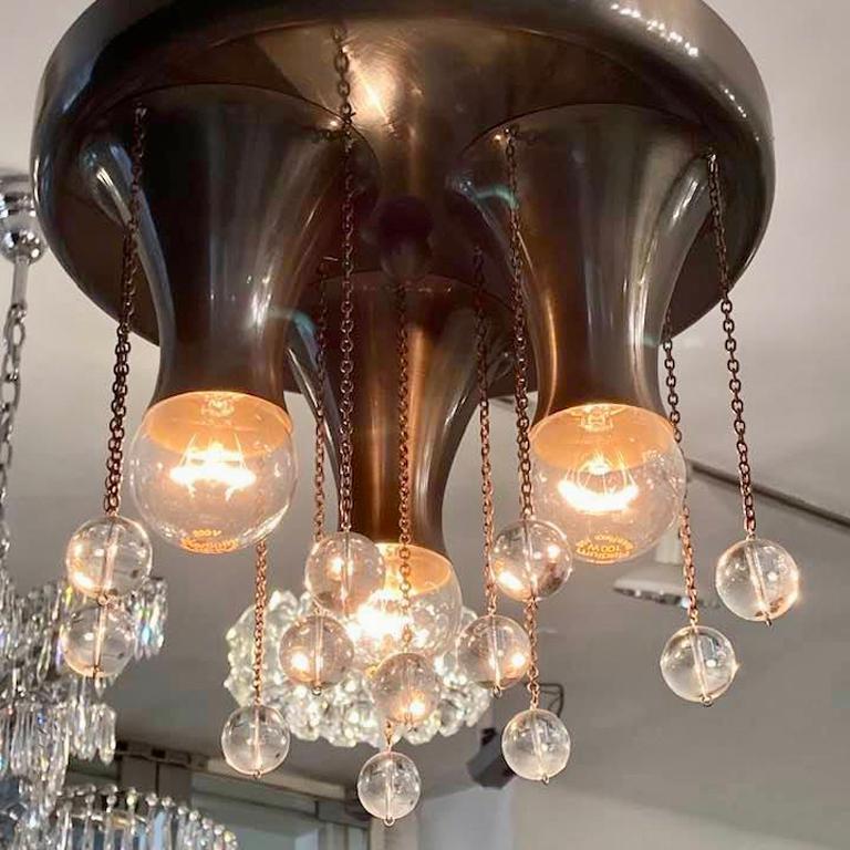 Hand-Crafted Josef Hoffmann, Wiener Werkstätte Flush Mount Light, Re Edition For Sale