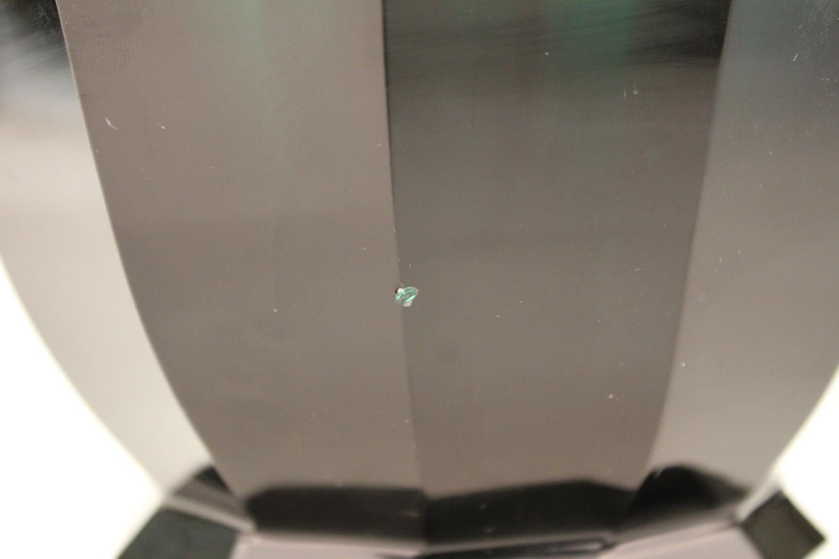 Josef Hoffmann Wiener Werkstatte Glass Vase in Dark Green 1