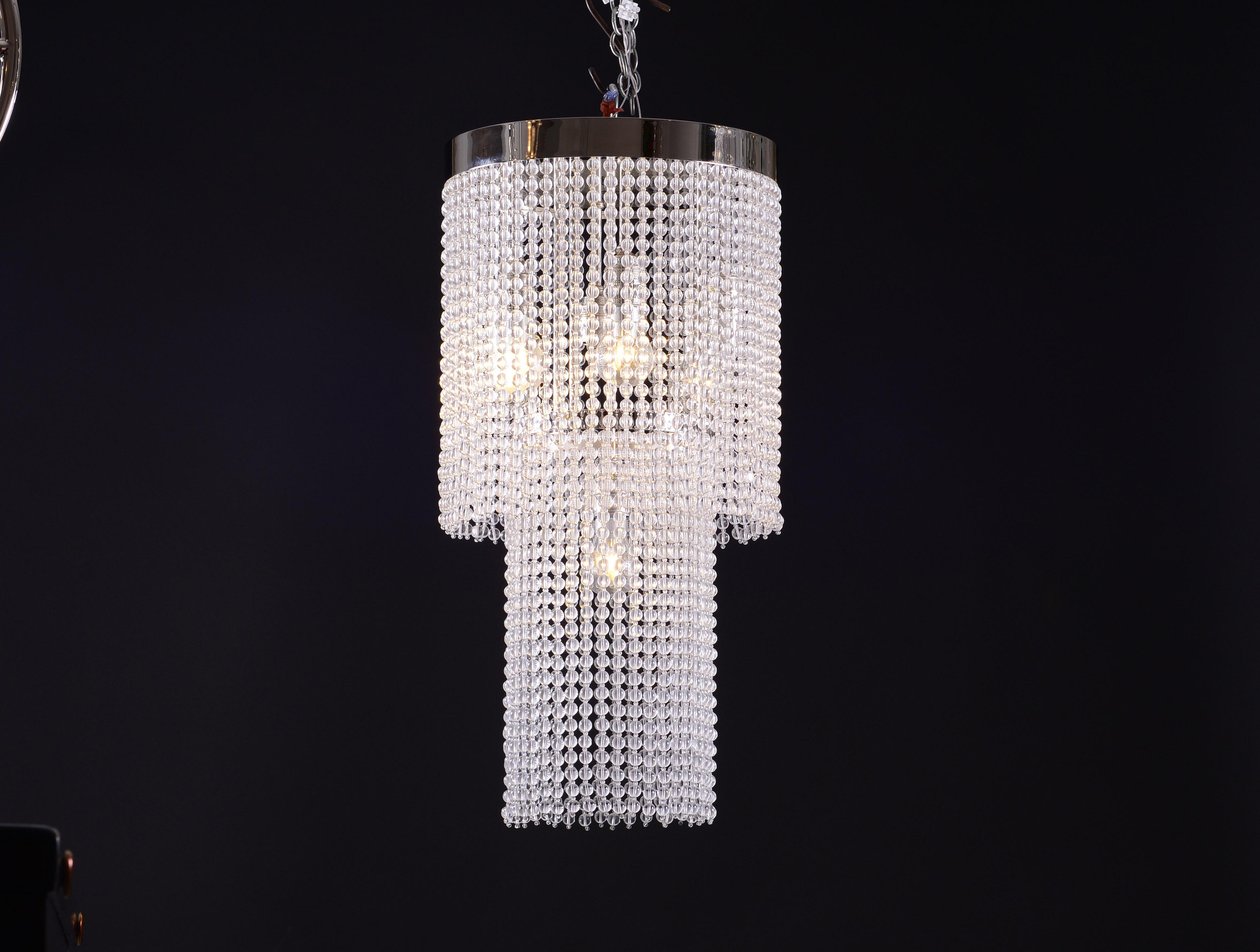 Chandelier, also used by Hoffman at the Hohe Warte buildings Brauner and Hochstaetter, 1905-1907; Salon Beer-Hofmann 
Originally manufactured at the Wiener Werkstatte, now manufactured at the WOKA workshop in Vienna.

Most components according to