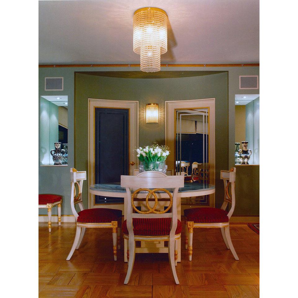 Austrian Josef Hoffmann/Wiener Werkstatte Jugendstil Ceiling Lamp Re-Edition For Sale