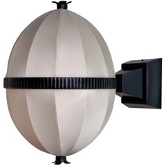 Josef Hoffmann/ Wiener Werkstätte Jugendstil Silk/Brass Wall Lamp Re-Edition