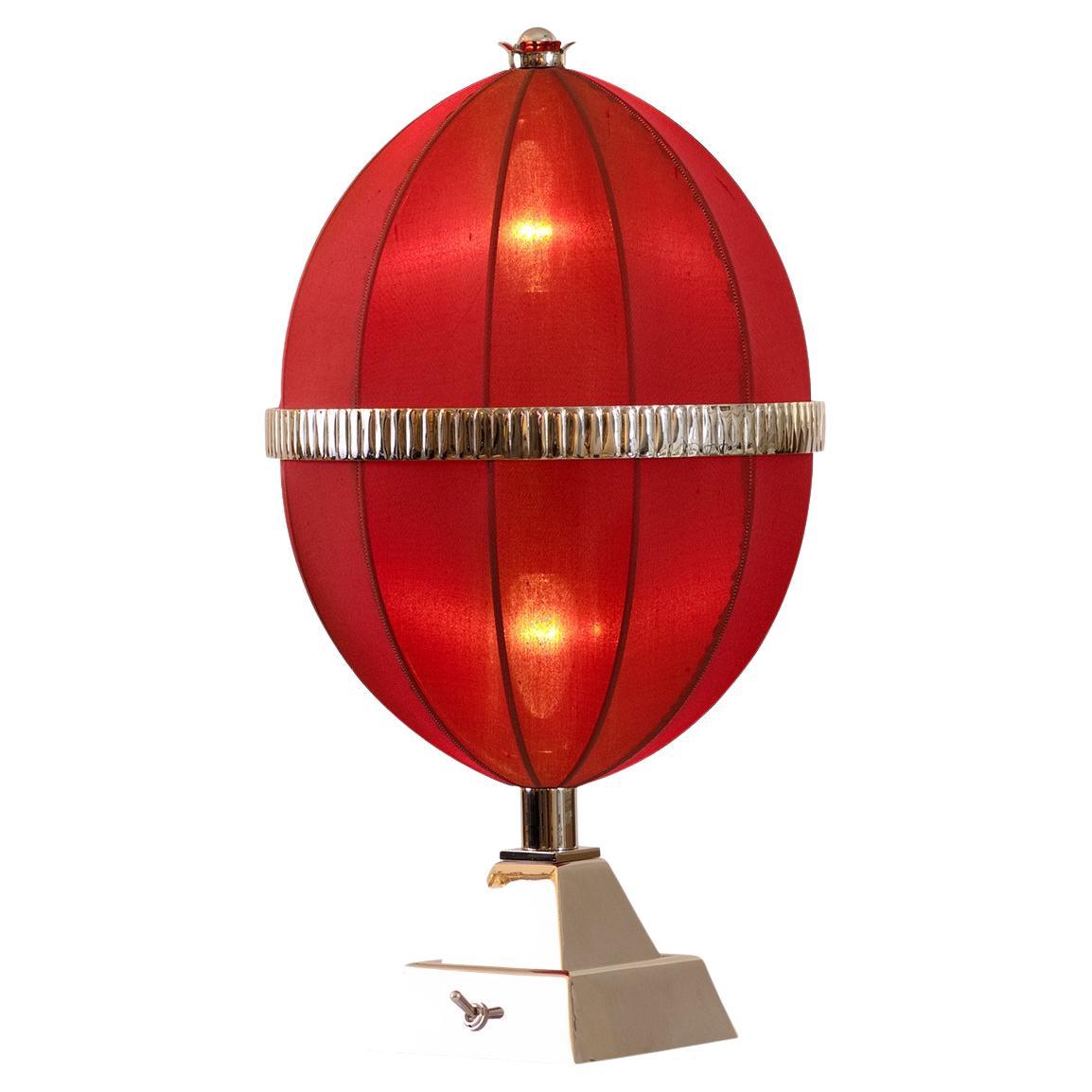Josef Hoffmann & Wiener Werkstatte, Moldauer Silk&Brass Table Lamp, Re-Edition