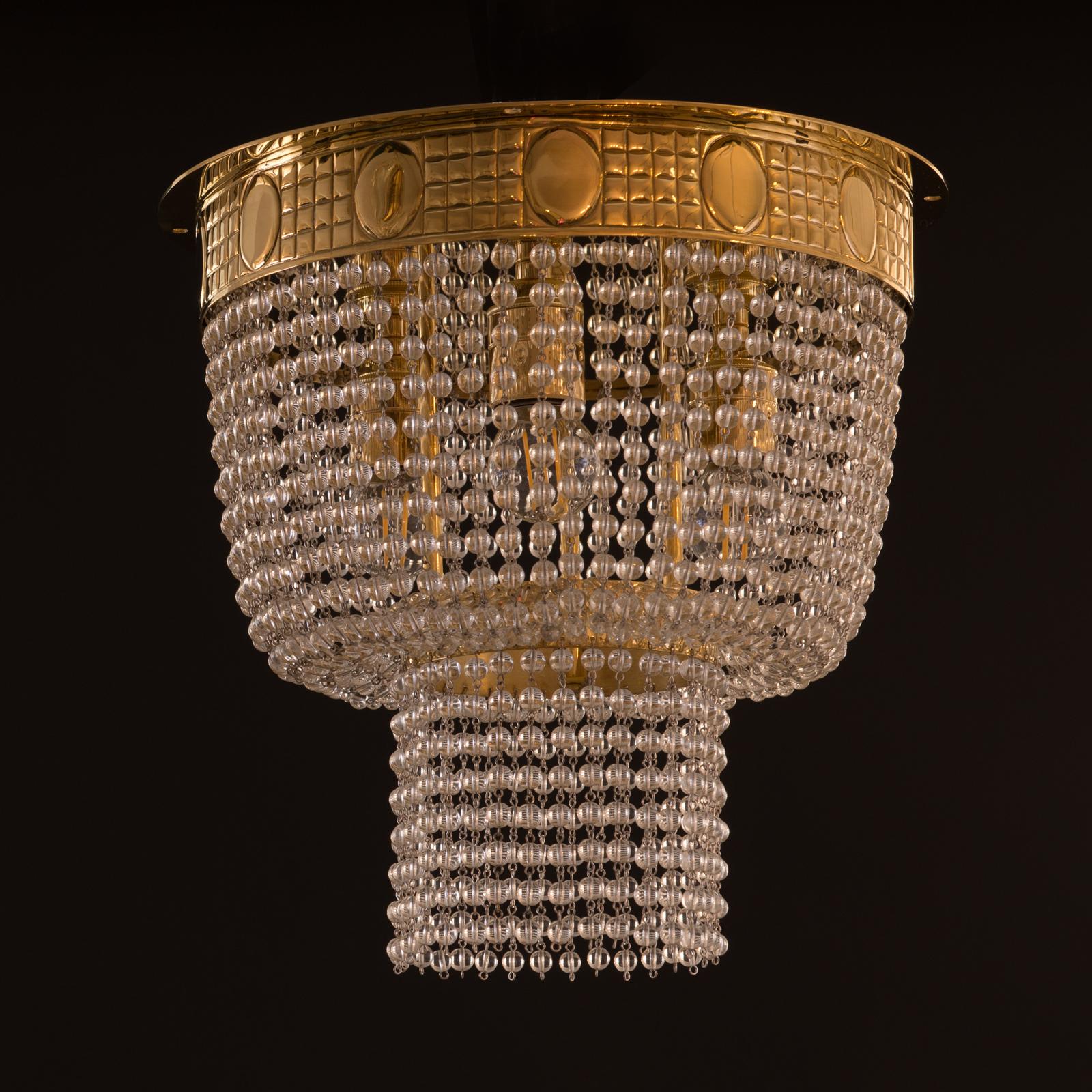 Austrian Josef Hoffmann & Wiener Werkstätte, Palais Stoclet Dining Room Chandelier, Re Ed For Sale