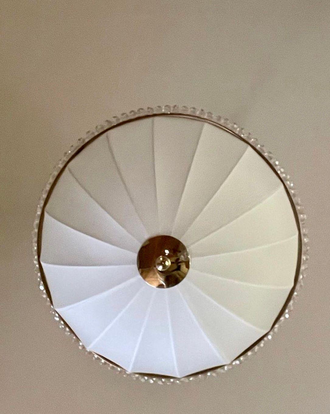 Josef Hoffmann Wiener Werkstätte Lampadario a sospensione in seta Jugendstil, Riedizione in vendita 6