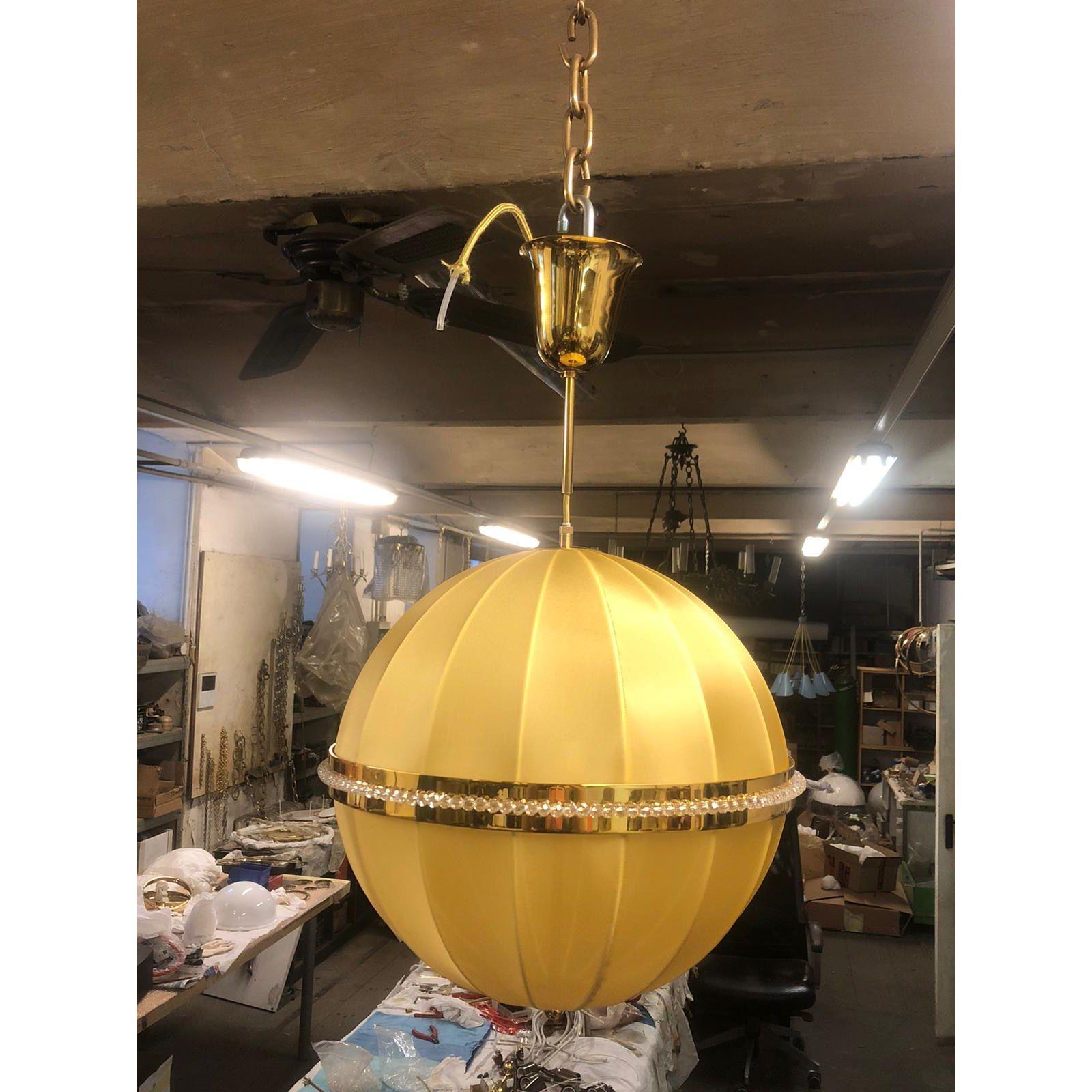 Josef Hoffmann Wiener Werkstätte Lampadario a sospensione in seta Jugendstil, Riedizione in vendita 7