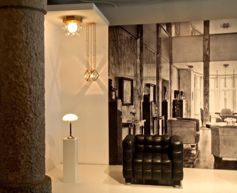 Josef Hoffmann & Wiener Werkstätte Stoclet Palais, Ceiling Lamp Brass Re-Edition For Sale 3