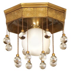 Josef Hoffmann & Wiener Werkstätte Stoclet Palais, Lámpara de techo Latón Reedición