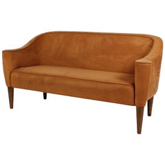 Josef Hoffmann Wiener Werkstätte Style Terracotta Sofa Settee, 1980, Italy