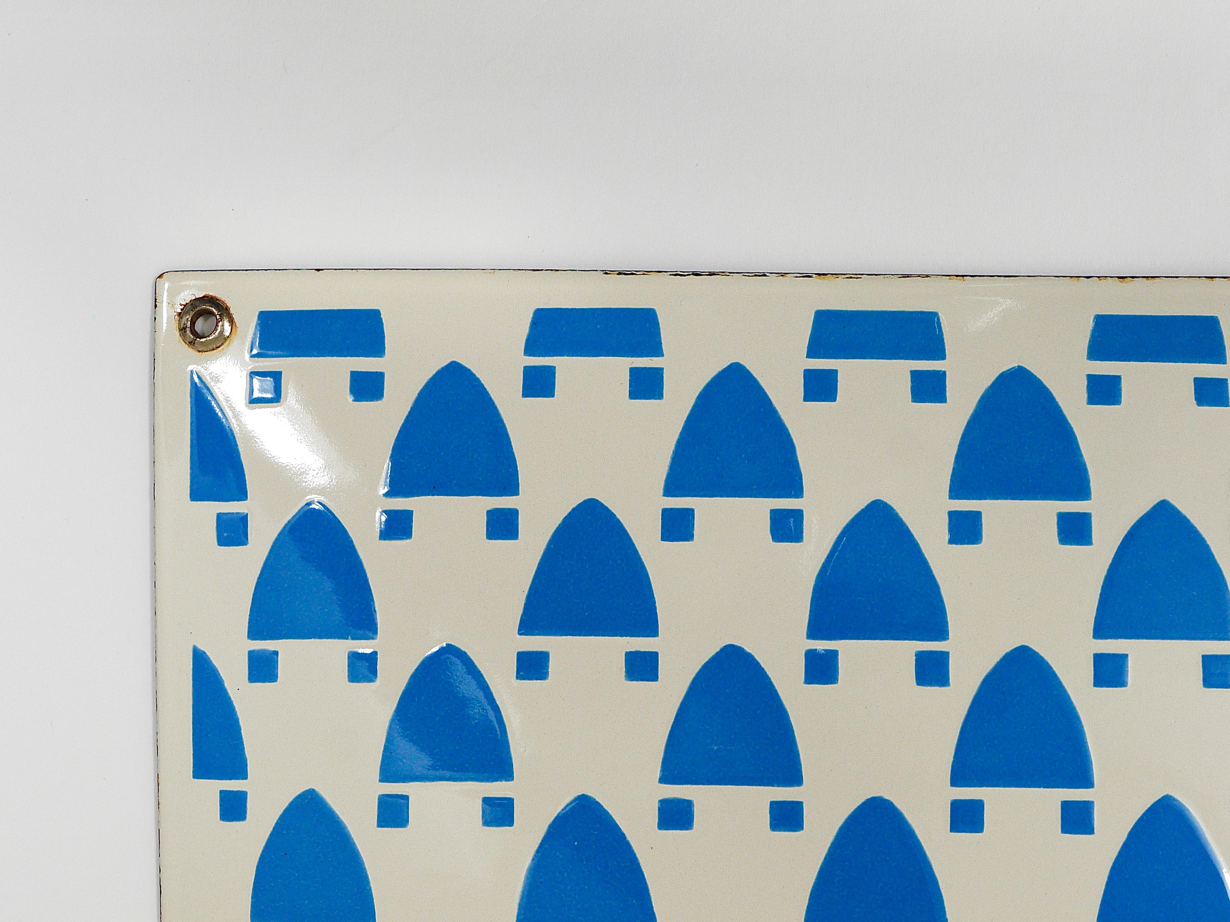Josef Hoffmann Wiener Werkstätte Viena Art Nouveau Cartel publicitario esmaltado en venta 11
