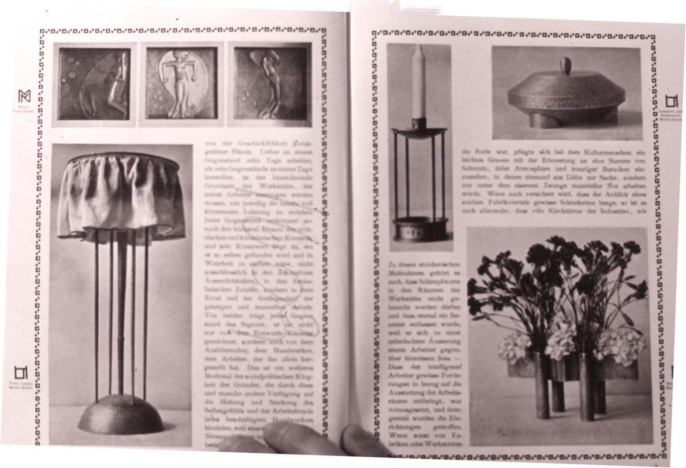 Jugendstil Josef Hoffmann&Wiener Werkstätte Wittgenstein Silk&Brass Table Lamp, Re-Edition For Sale
