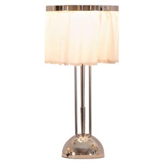 Josef Hoffmann&Wiener Werkstätte Wittgenstein Silk&Brass Table Lamp, Re-Edition