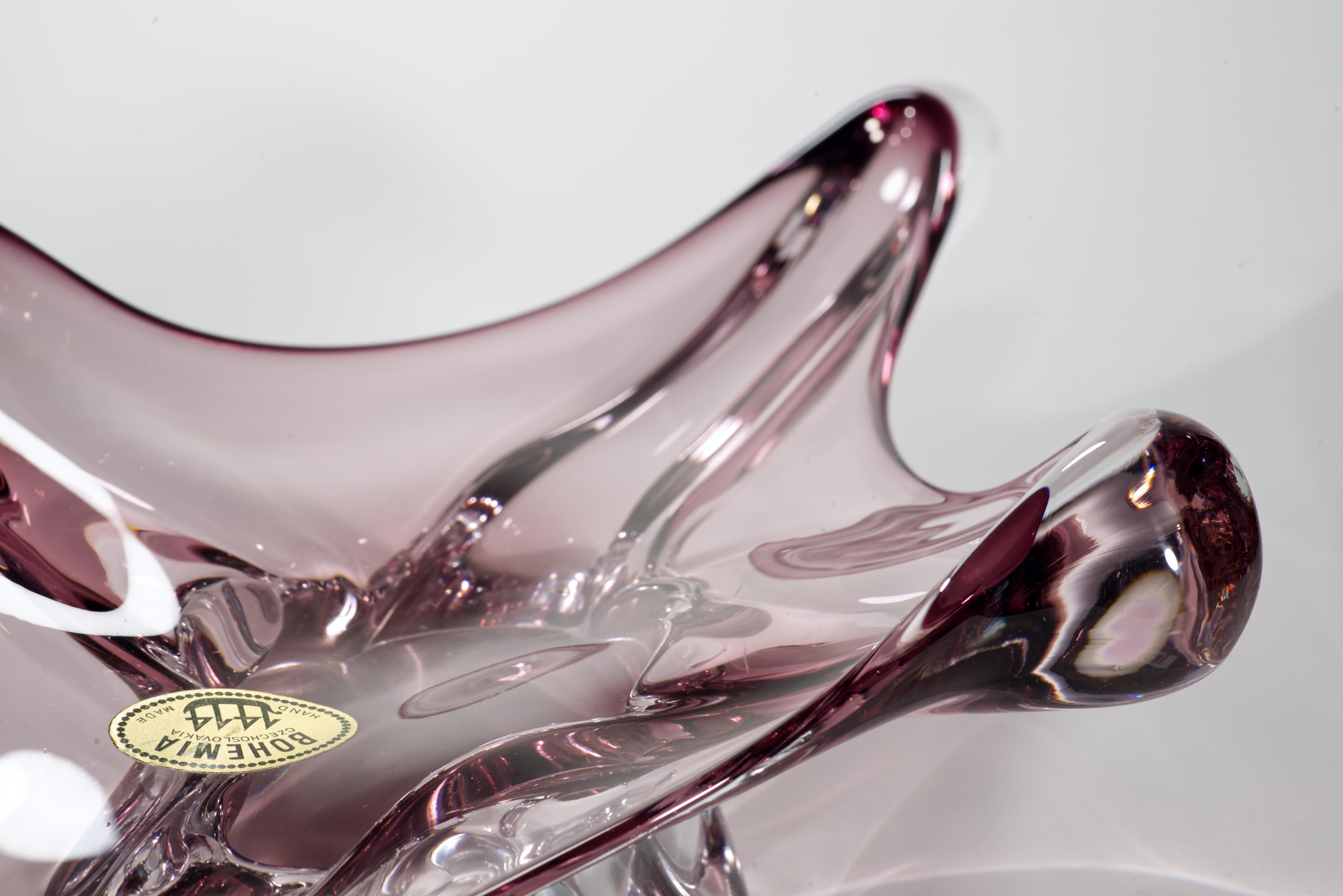 Bol Sommerso de Josef Hospodka pour Chribska, verre d'art tchèque en vente 2