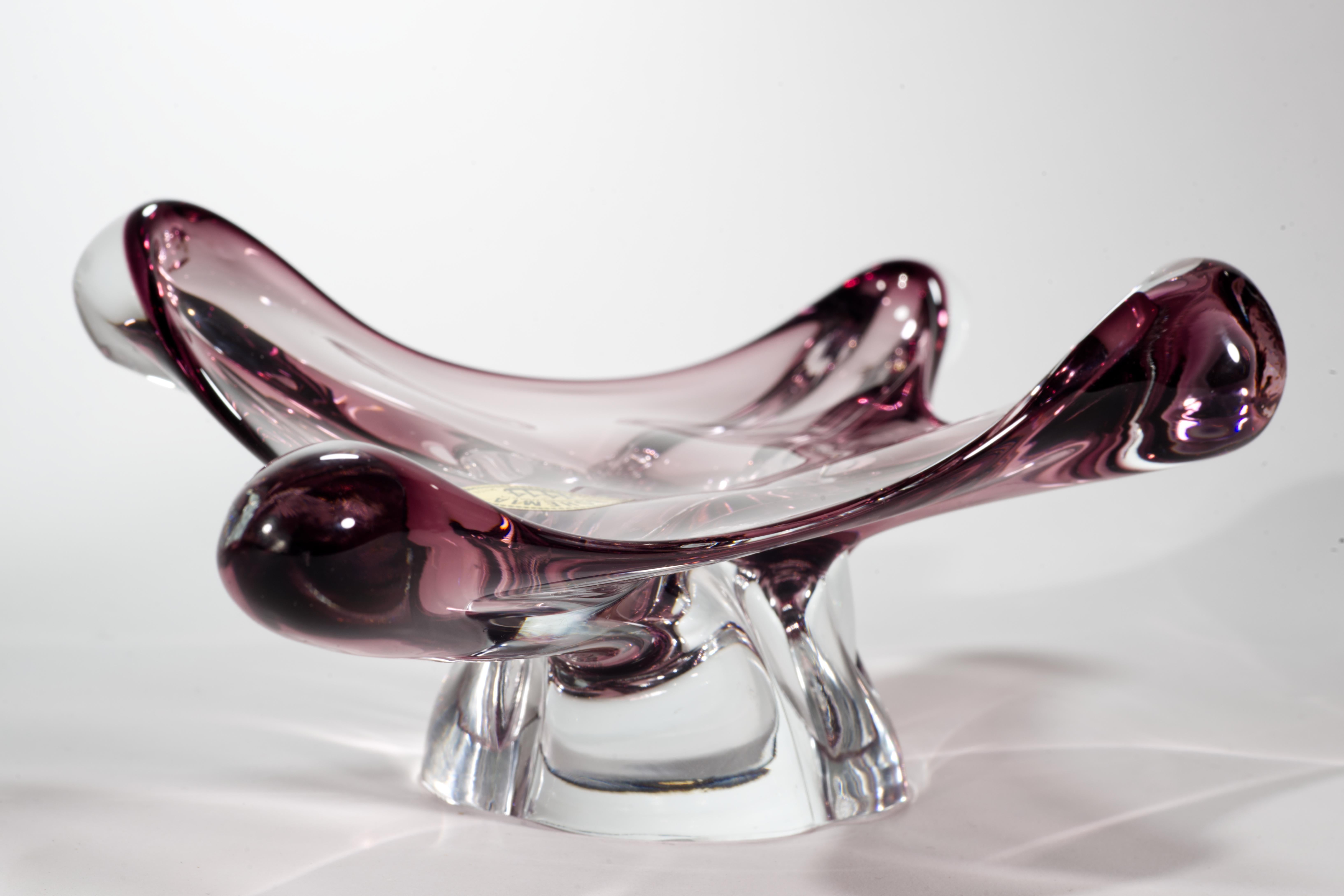 Bol Sommerso de Josef Hospodka pour Chribska, verre d'art tchèque en vente 1