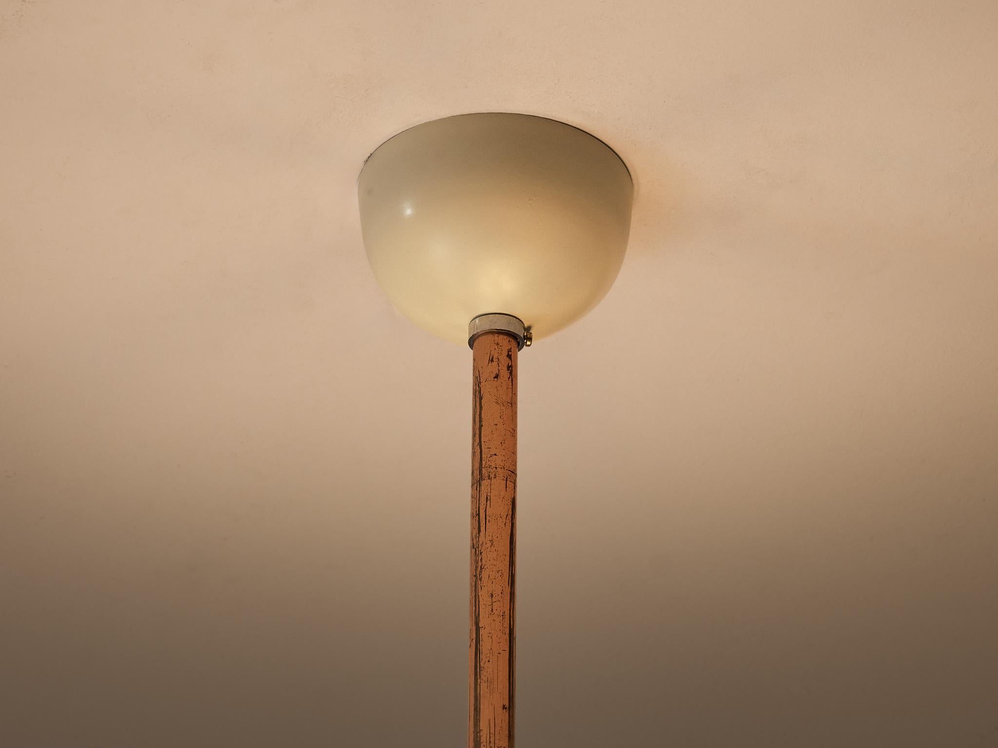 Josef Hurka for Napako Pendant Ceiling Light in Copper and Glass 3