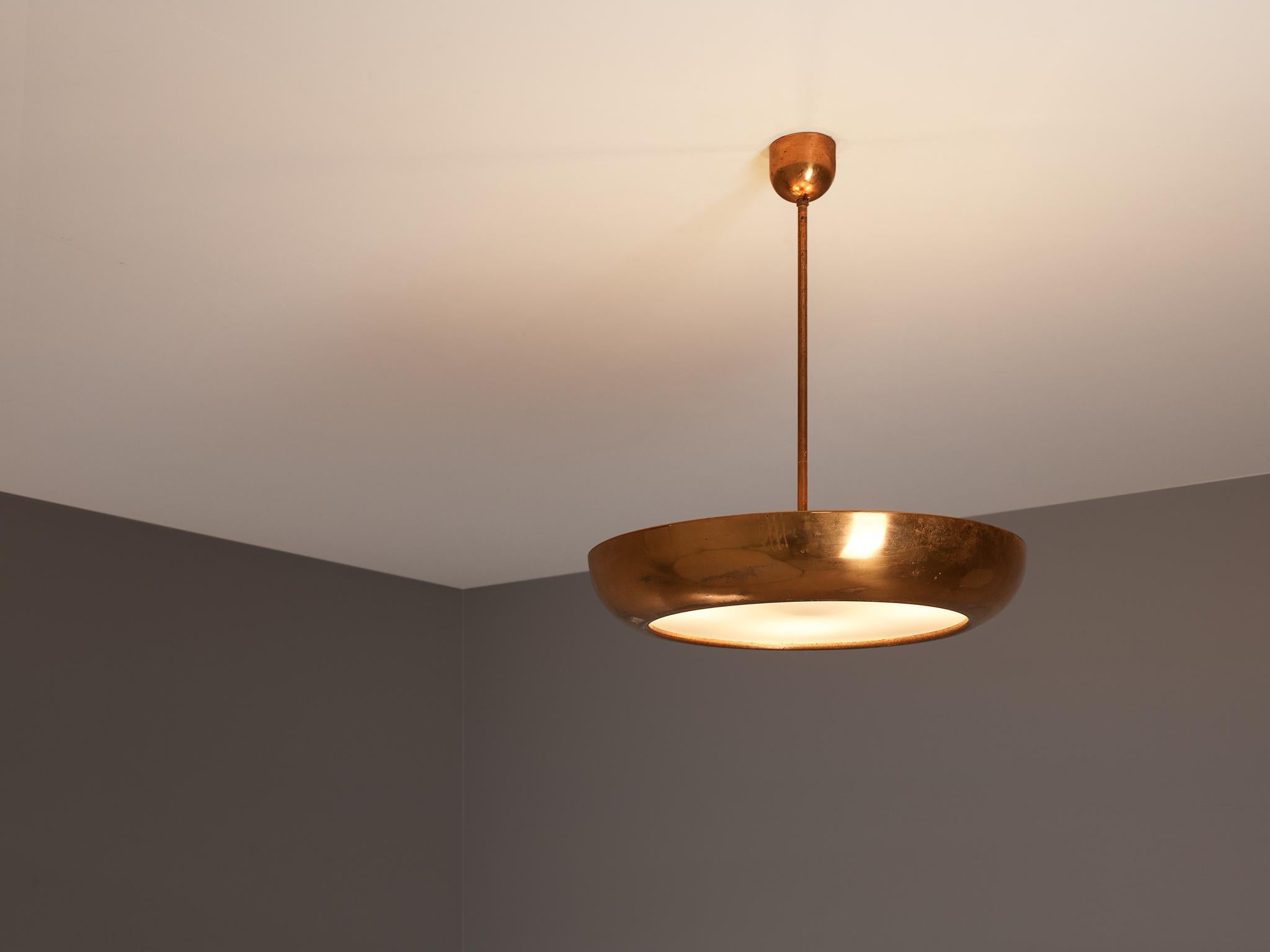 Josef Hurka for Napako Pendant in Copper-Plated Metal  1