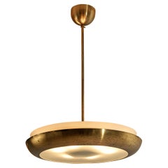 Josef Hurka for Napako Pendant Lamp in Brass