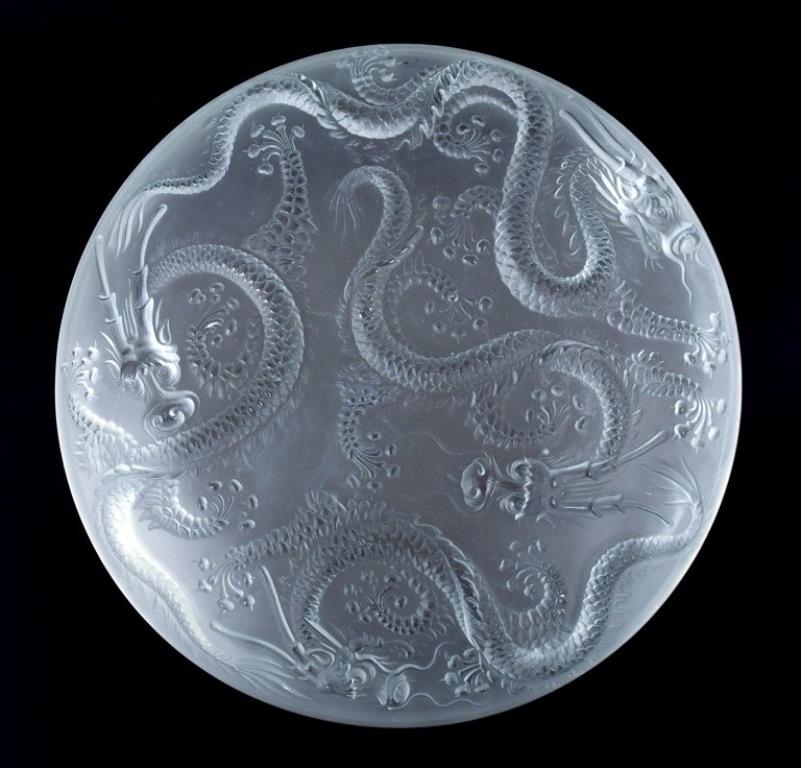 Art Glass Josef Inwald. Colossal Art Deco art glass bowl in Barolac glass. For Sale