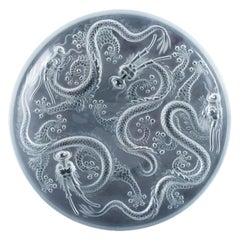 Josef Inwald. Colossale coupe en verre d'art Art déco en verre de Barolac.